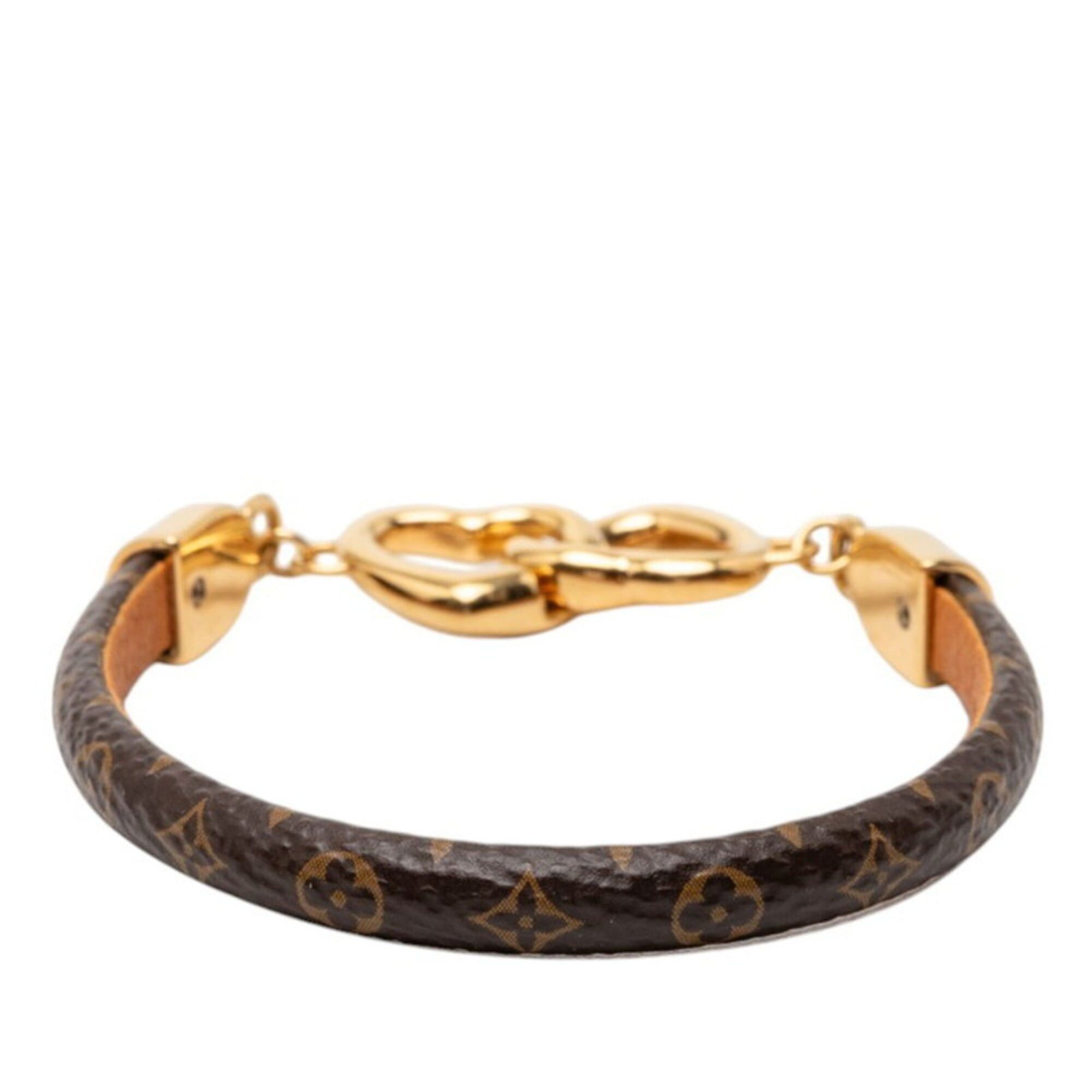 Louis Vuitton Louis Vuitton Monogram Say Yes Bracelet, Size 17, M6758, Brown Gold Plated, Women's. Size ONE SIZE - 3 Thumbnail