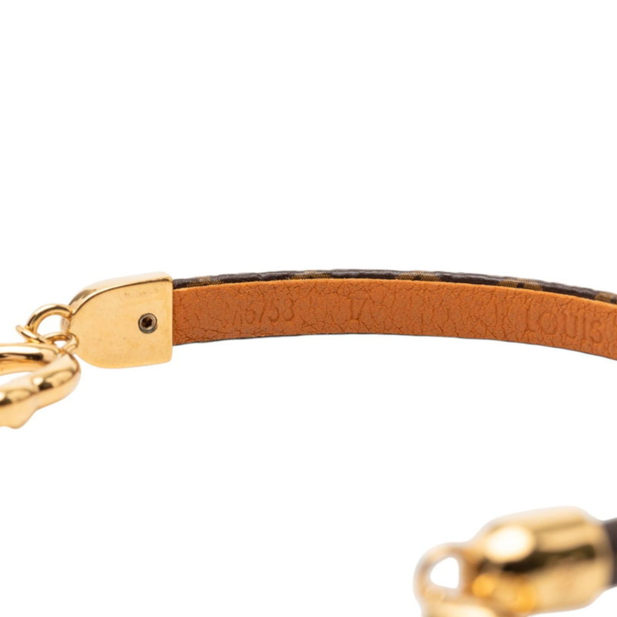 Louis Vuitton Louis Vuitton Monogram Say Yes Bracelet, Size 17, M6758, Brown Gold Plated, Women's. Size ONE SIZE - 5 Thumbnail