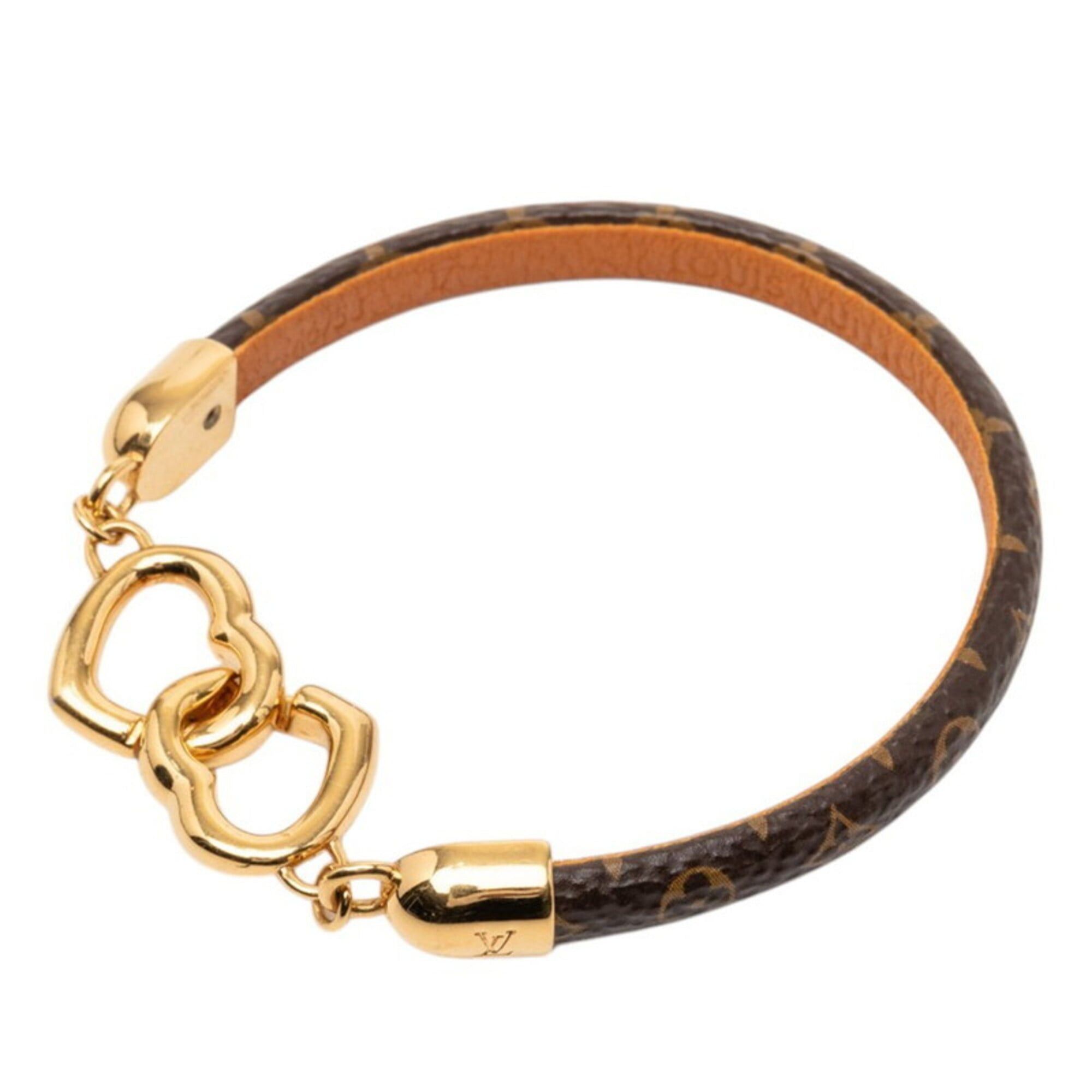 Louis Vuitton Louis Vuitton Monogram Say Yes Bracelet, Size 17, M6758, Brown Gold Plated, Women's. Size ONE SIZE - 2 Thumbnail