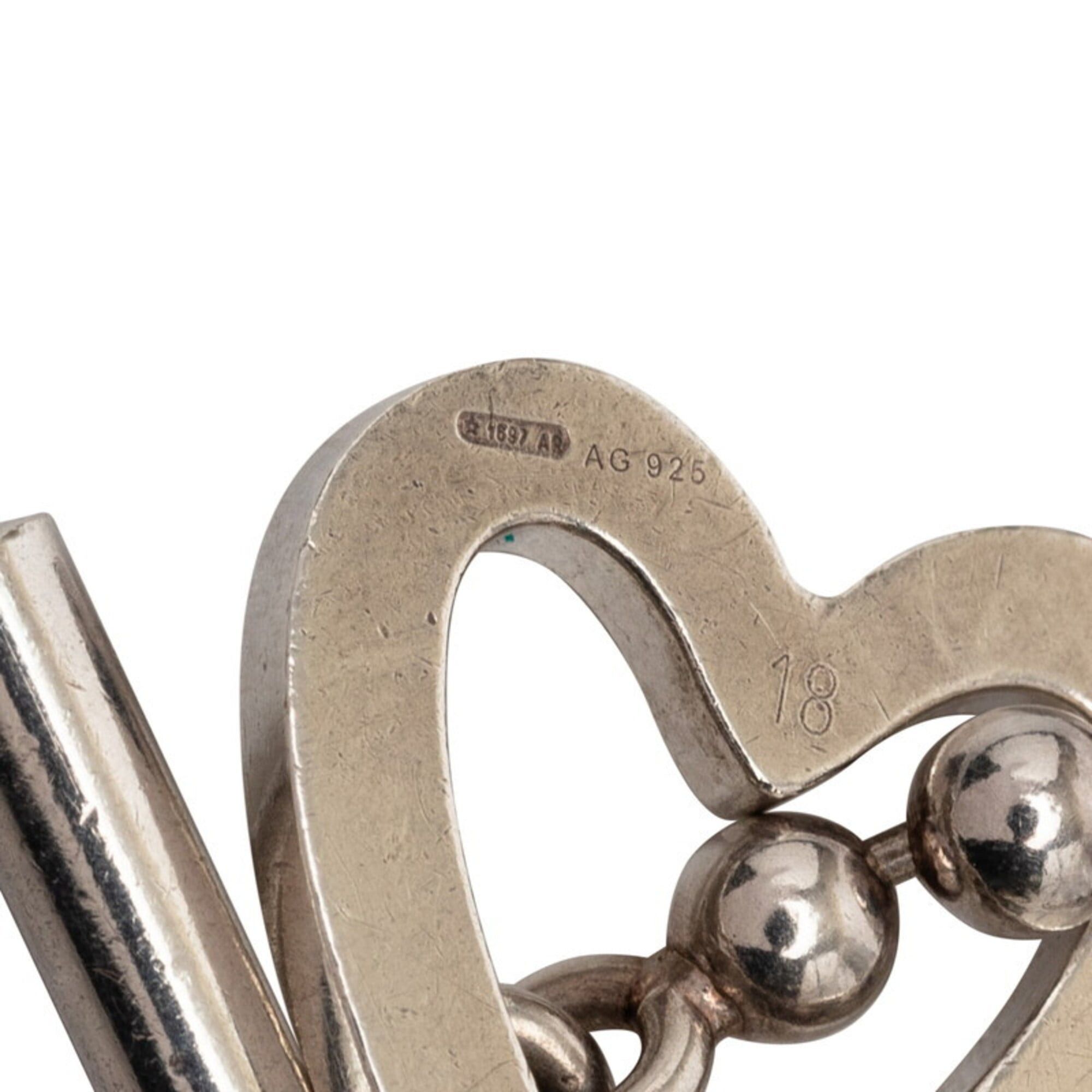 Gucci Gucci Heart Ball Chain Bracelet, Size 18, SV925 Silver, Women's. Size ONE SIZE - 4 Thumbnail