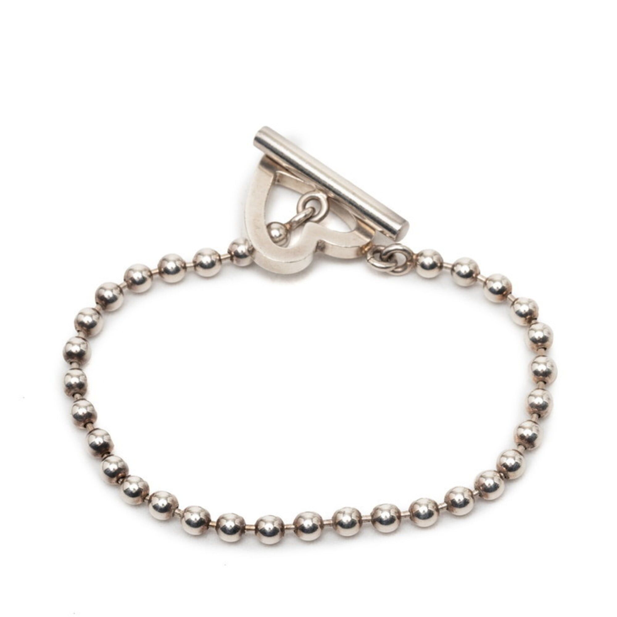 Gucci Gucci Heart Ball Chain Bracelet, Size 18, SV925 Silver, Women's. Size ONE SIZE - 3 Thumbnail
