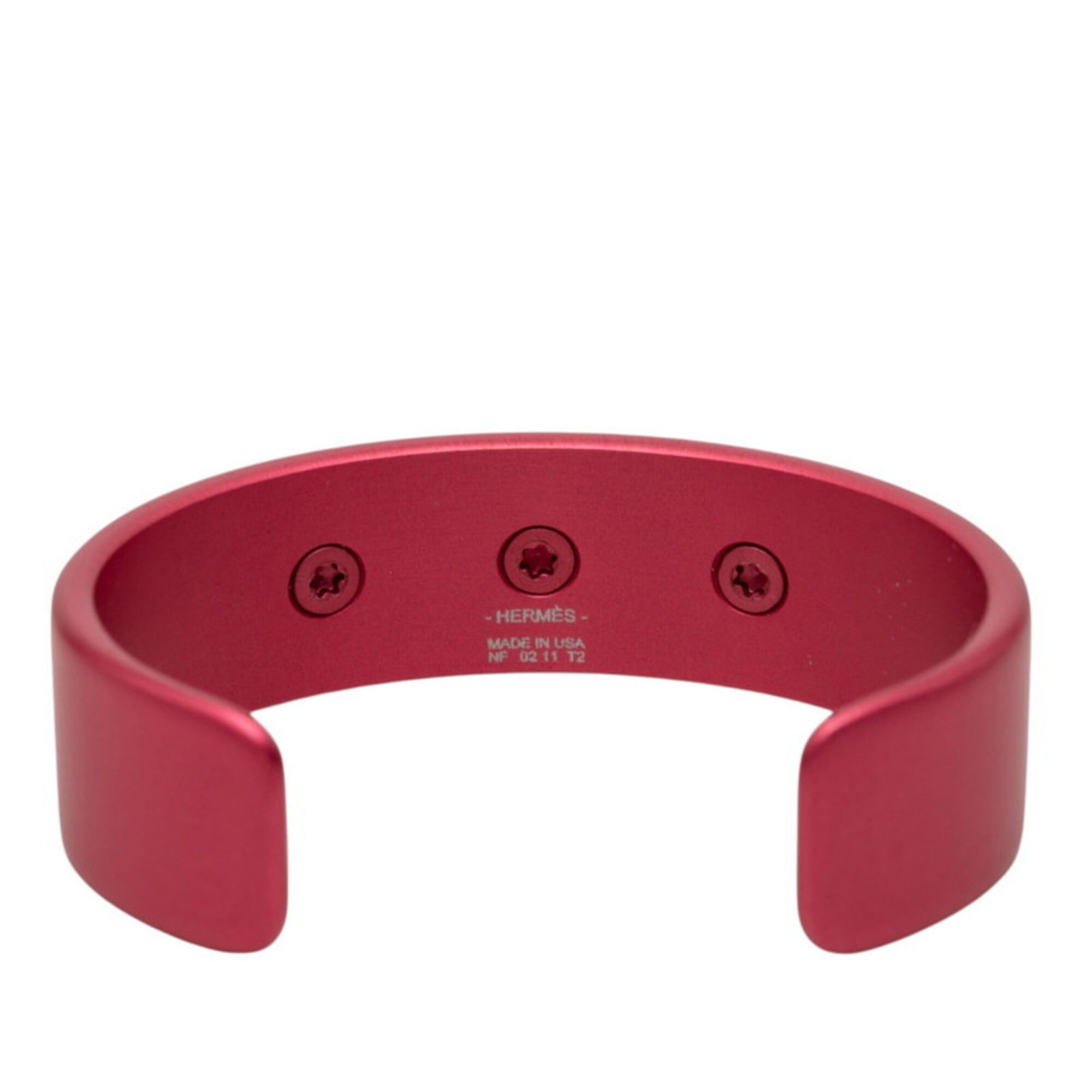 Hermes Hermes Collier de Chien Medor Sunset Bangle Bracelet, Size: T2, Pink Aluminum, Women's. Size ONE SIZE - 4 Thumbnail