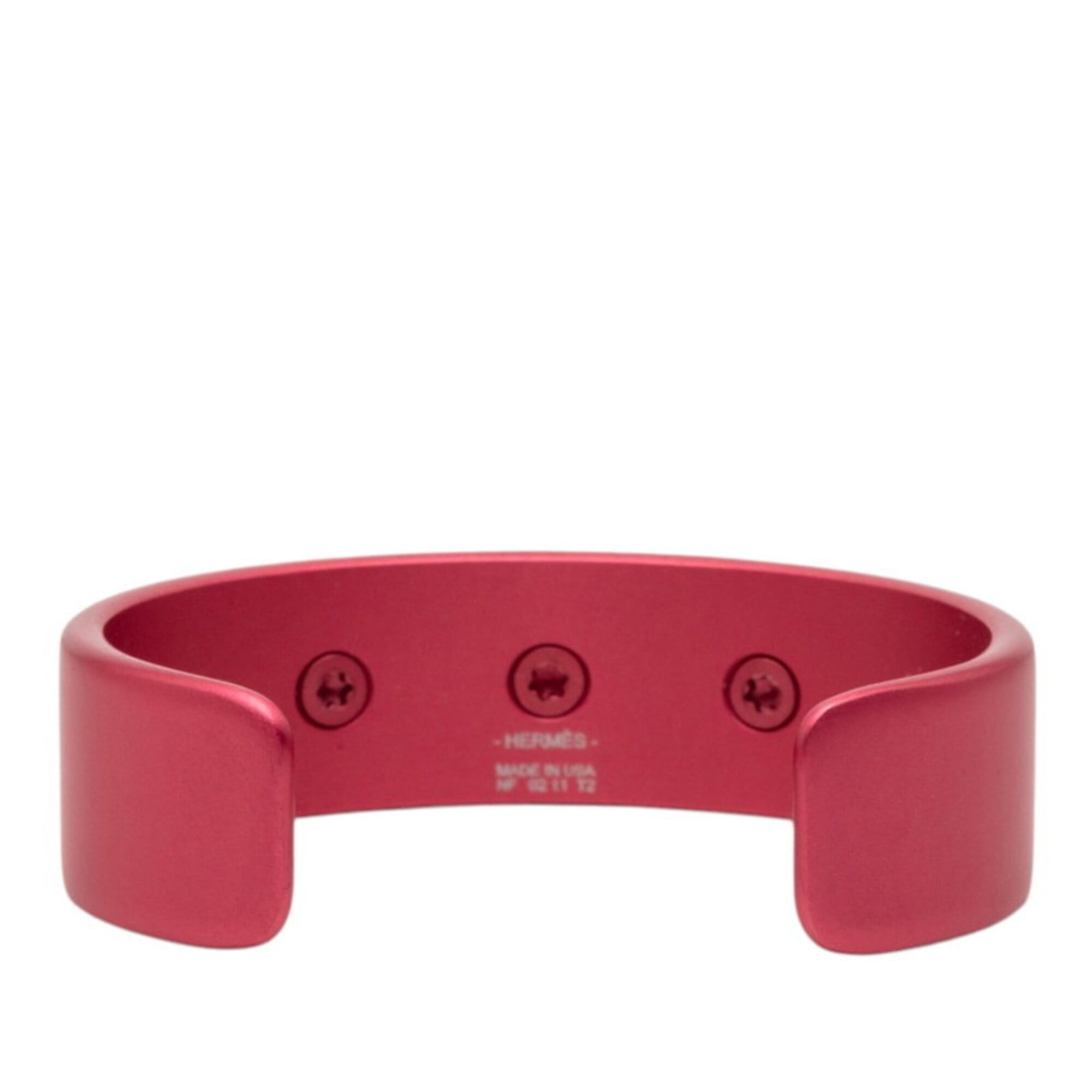 Hermes Hermes Collier de Chien Medor Sunset Bangle Bracelet, Size: T2, Pink Aluminum, Women's. Size ONE SIZE - 3 Thumbnail