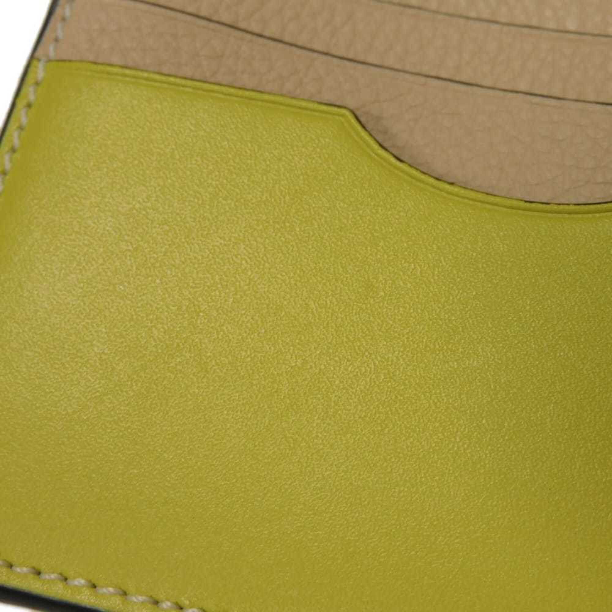 Loewe Loewe coin case, square card holder, calfskin, Citronella, key chain, Anagram, Nude, C821B35X01, men's and women's. Size ONE SIZE - 16 Thumbnail