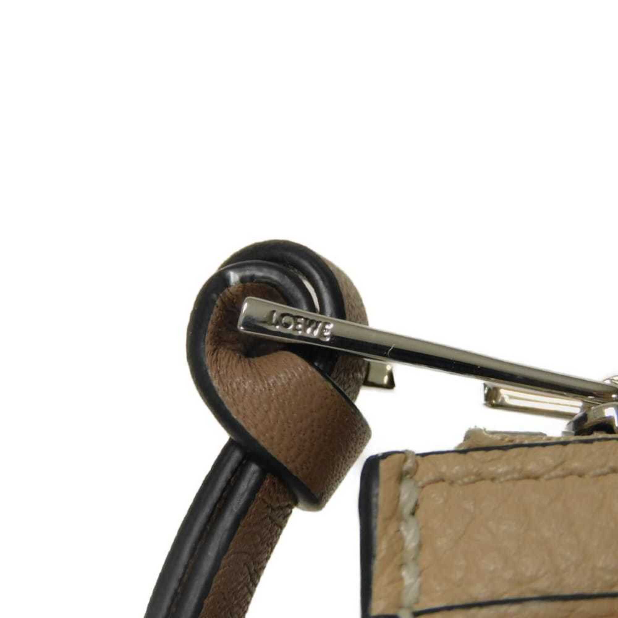 Loewe Loewe coin case, square card holder, calfskin, Citronella, key chain, Anagram, Nude, C821B35X01, men's and women's. Size ONE SIZE - 9 Thumbnail