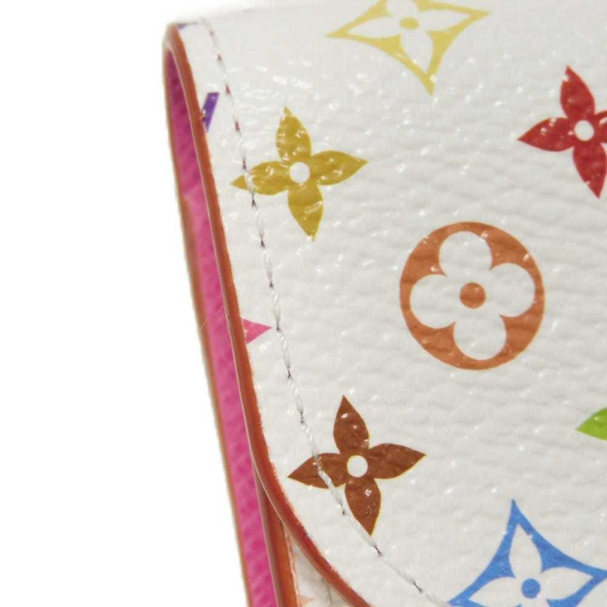 Louis Vuitton Louis Vuitton Bi-fold wallet LV x TM Portemonnaie Rosalie Takashi Murakami logo Blanc RFID IC Unused Monogram Multicolor Pink M13399 Women's Size ONE SIZE - 15 Thumbnail