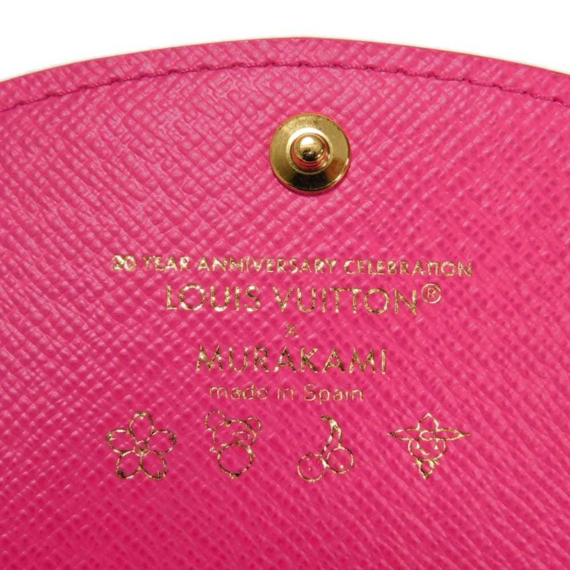 Louis Vuitton Louis Vuitton Bi-fold wallet LV x TM Portemonnaie Rosalie Takashi Murakami logo Blanc RFID IC Unused Monogram Multicolor Pink M13399 Women's Size ONE SIZE - 6 Thumbnail