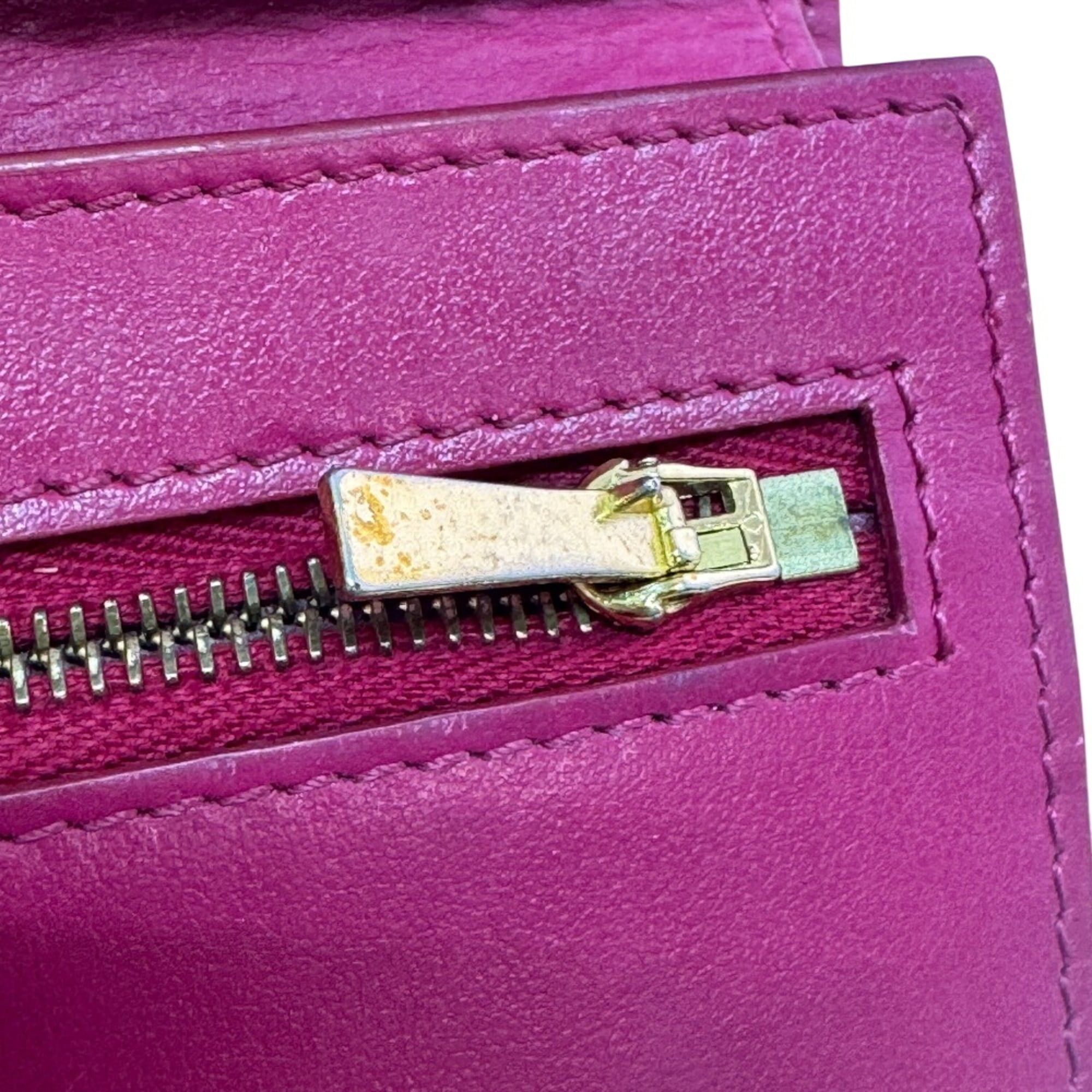 Celine CELINE Medium Strap Bi-fold Wallet, Pink Size ONE SIZE - 7 Thumbnail