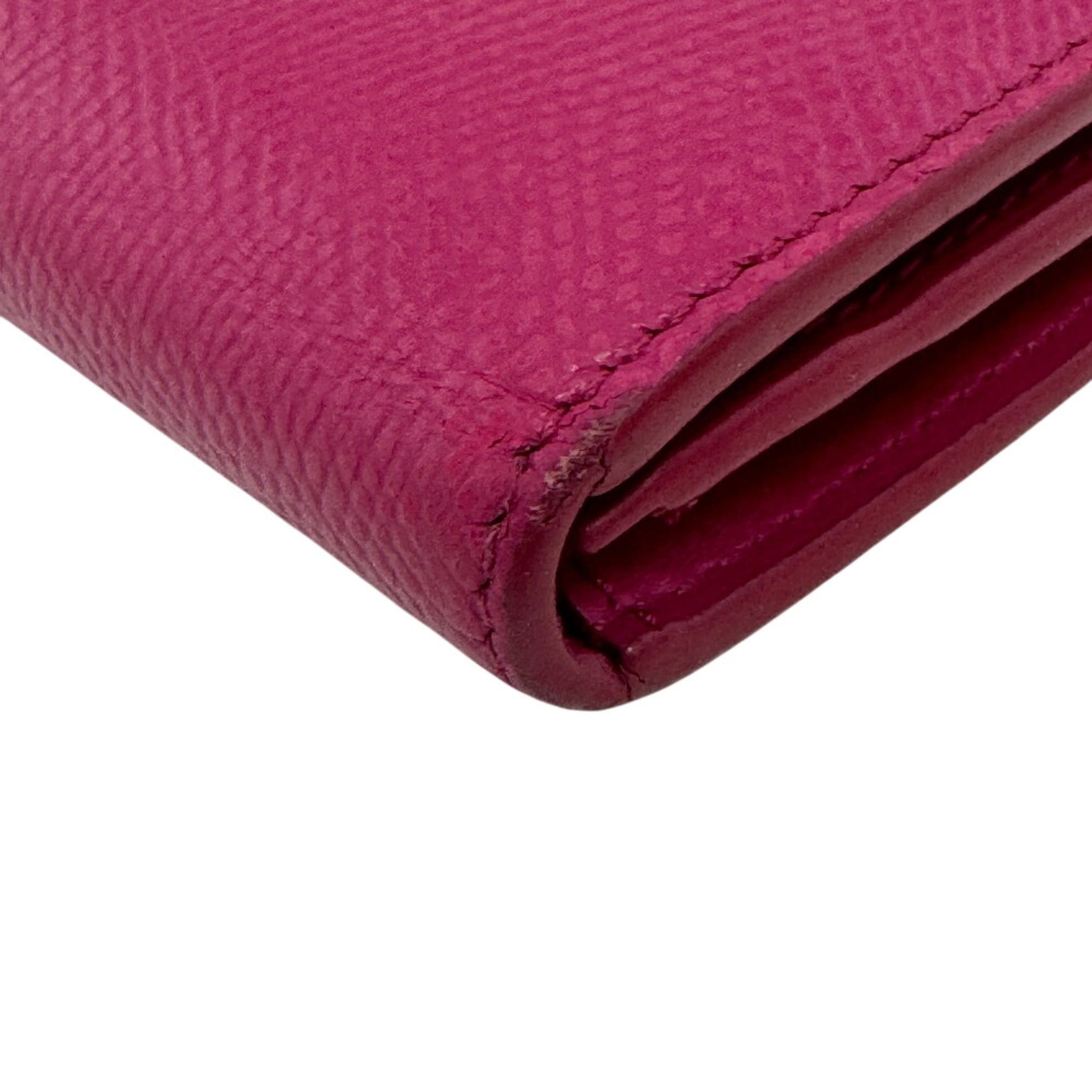 Celine CELINE Medium Strap Bi-fold Wallet, Pink Size ONE SIZE - 4 Thumbnail