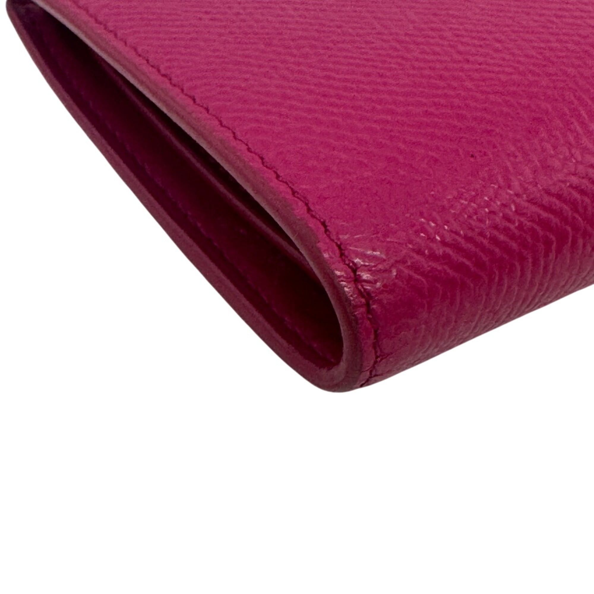 Celine CELINE Medium Strap Bi-fold Wallet, Pink Size ONE SIZE - 3 Thumbnail