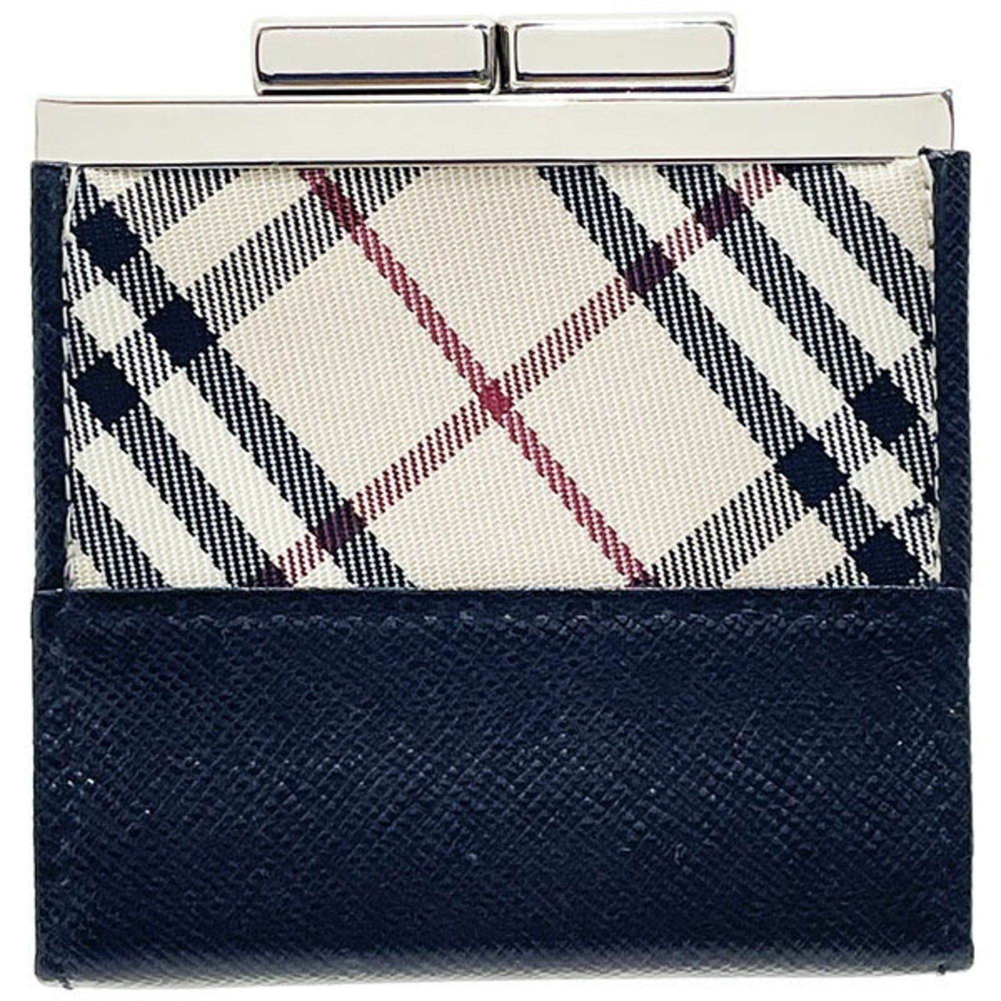 Burberry Burberry Check Coin Case, Nylon Leather, Beige/Black, Wallet KK-17239 Size ONE SIZE - 2 Thumbnail