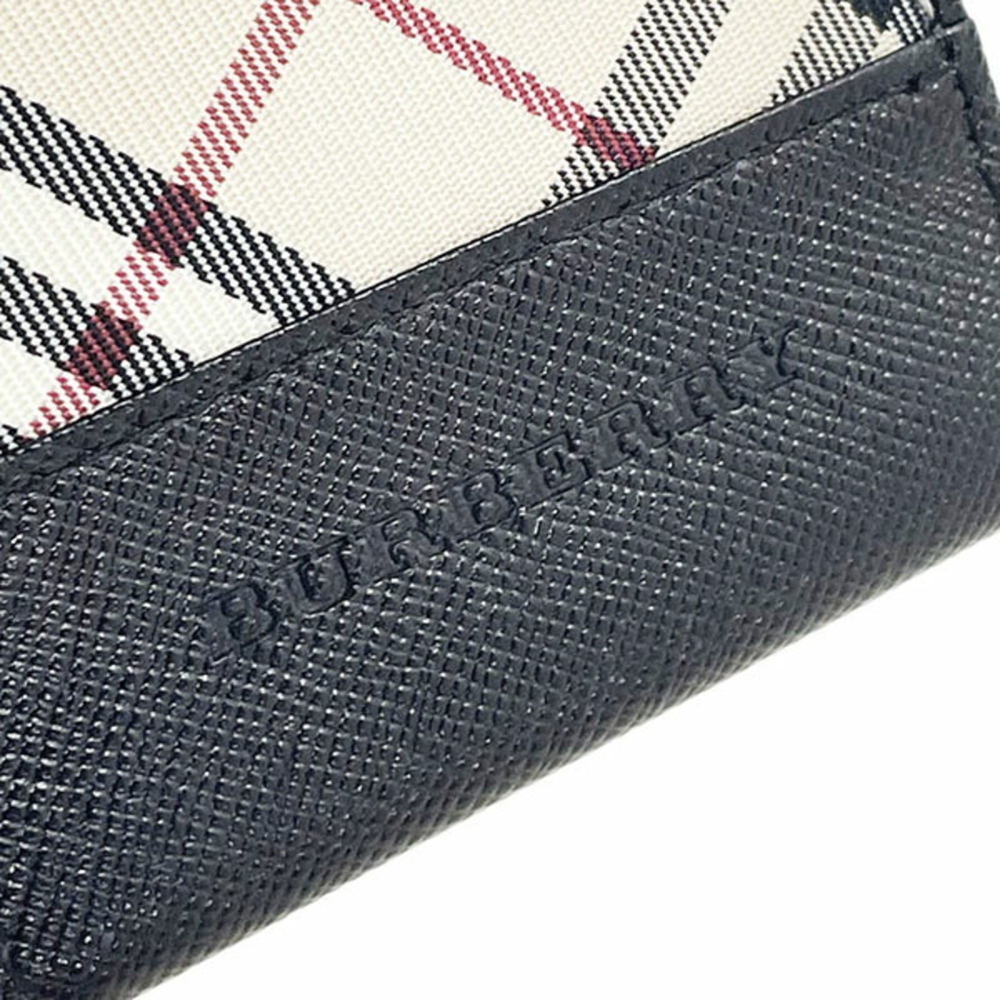 Burberry Burberry Check Coin Case, Nylon Leather, Beige/Black, Wallet KK-17239 Size ONE SIZE - 5 Thumbnail