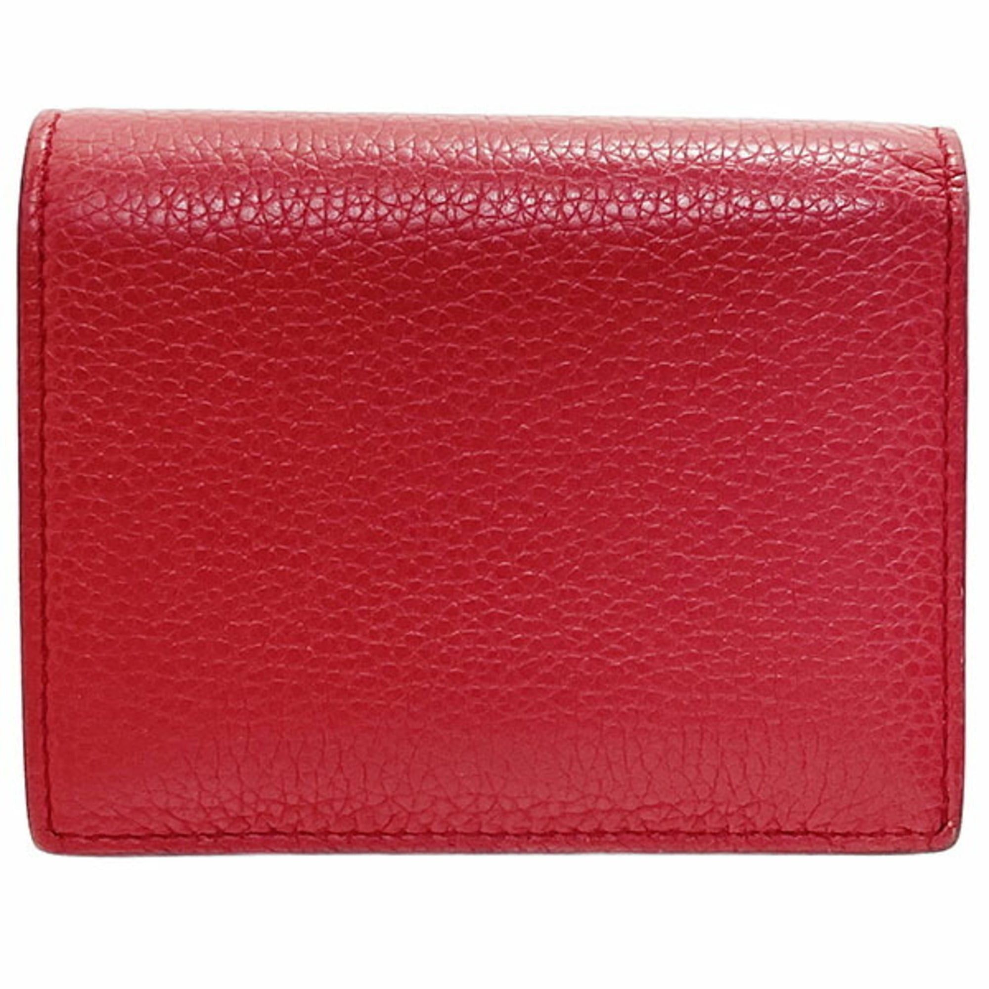 Prada Prada Bi-fold Wallet, Leather, Rosso Red and Navy, 1MV204, PRADA Bi-color Compact RR-16920 Size ONE SIZE - 2 Thumbnail