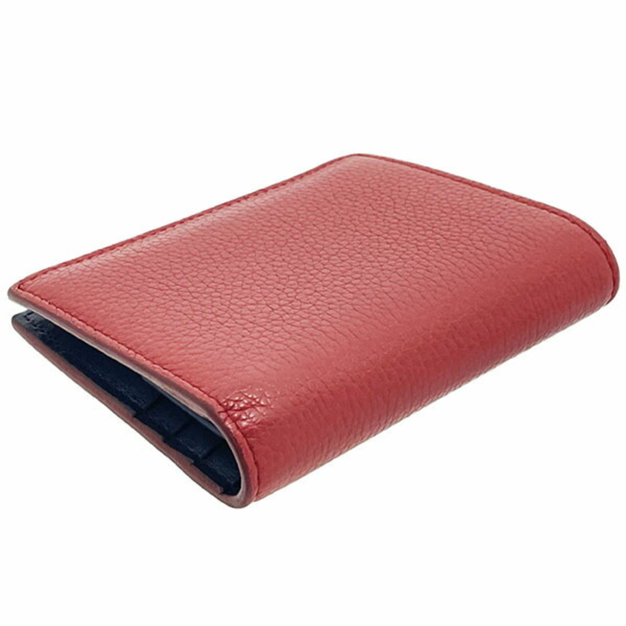 Prada Prada Bi-fold Wallet, Leather, Rosso Red and Navy, 1MV204, PRADA Bi-color Compact RR-16920 Size ONE SIZE - 3 Thumbnail