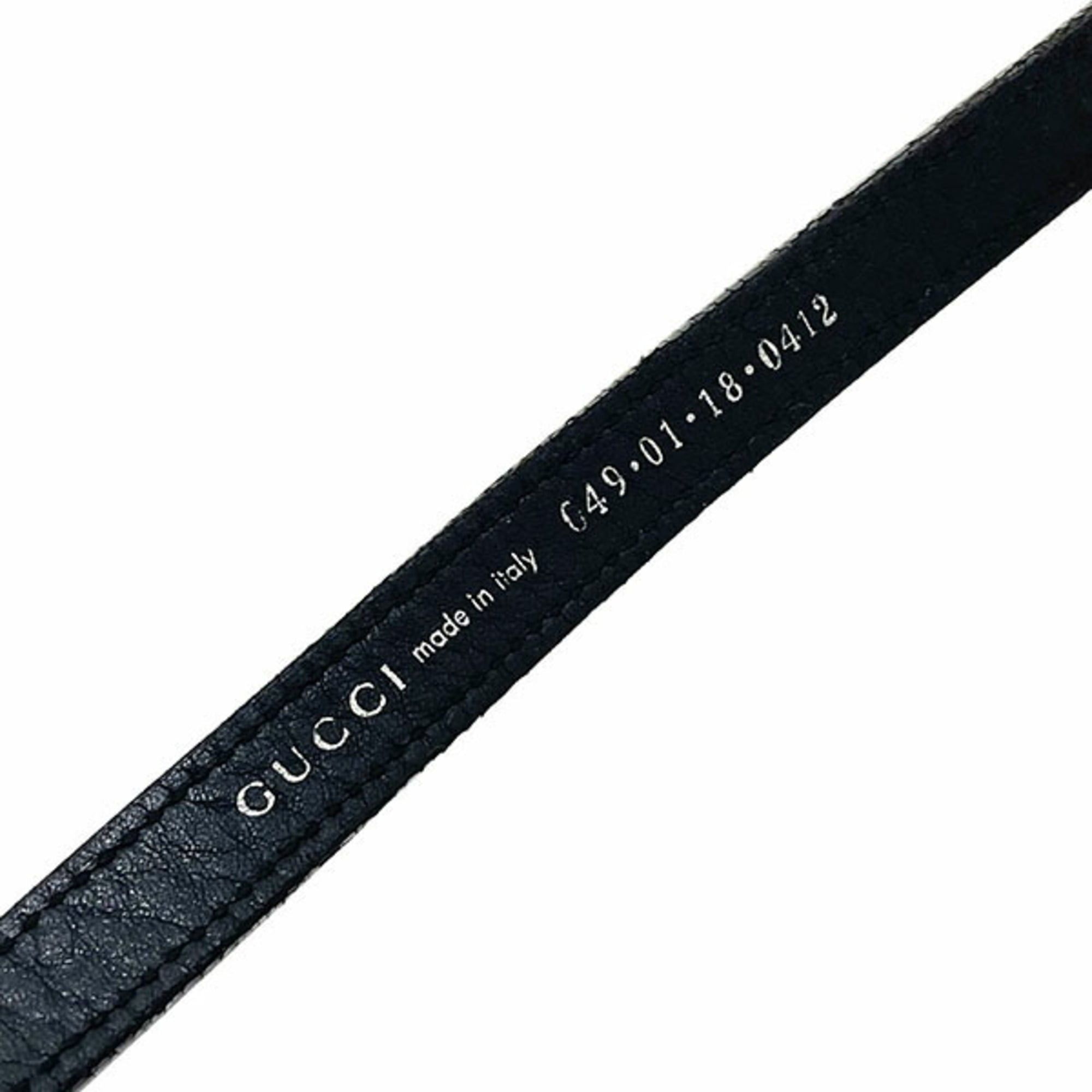 Gucci Gucci Dog Leash, Leather, Black, 049 01 18, Pet Dog, NN-17142 Size ONE SIZE - 6 Thumbnail