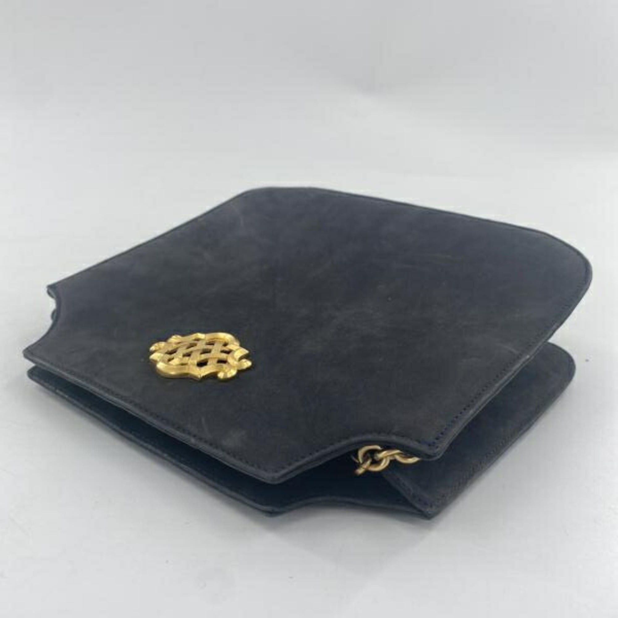 Bally BALLY Chain Shoulder Bag, Suede, Black Size ONE SIZE - 4 Thumbnail