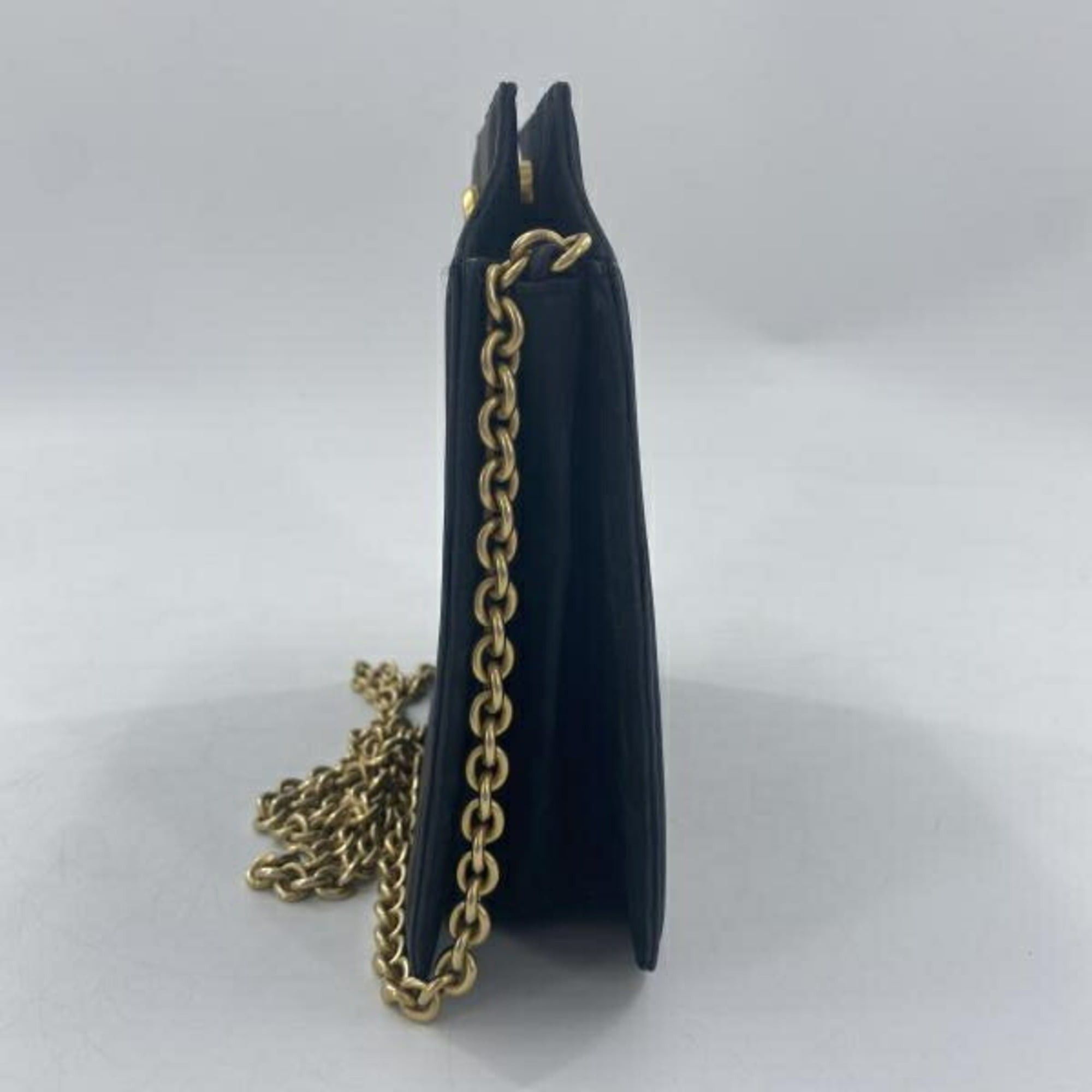 Bally BALLY Chain Shoulder Bag, Suede, Black Size ONE SIZE - 9 Thumbnail