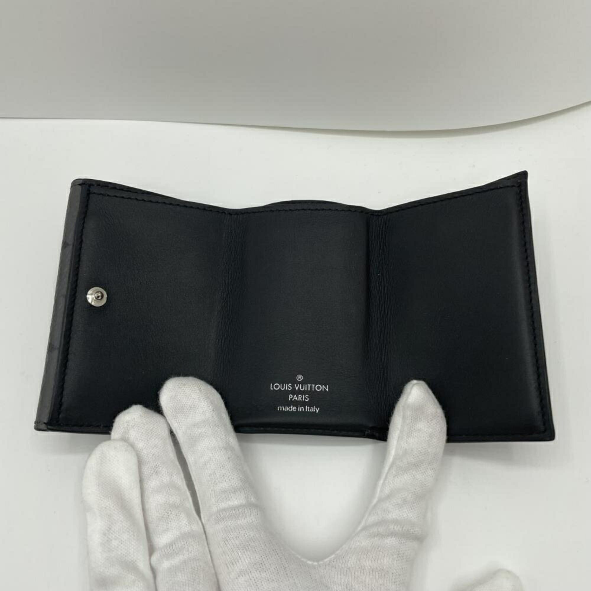 Louis Vuitton LOUIS VUITTON Monogram Eclipse Discovery Compact Wallet M45417 Size ONE SIZE - 5 Thumbnail