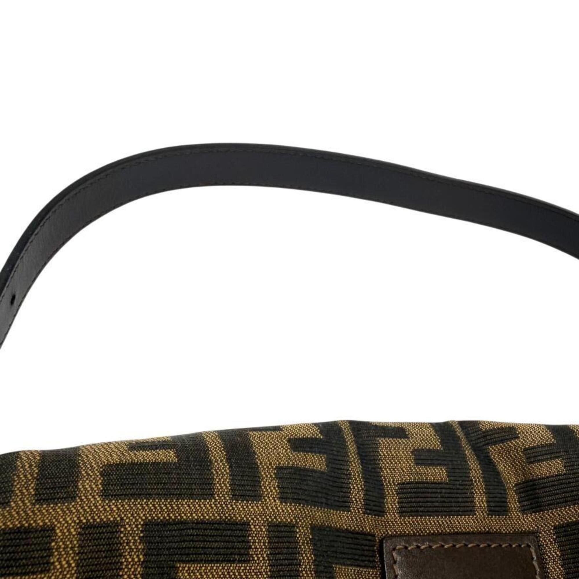 Fendi FENDI Zucca pattern Mamma Bucket canvas and leather brown handbag/pouch FF women's Size ONE SIZE - 12 Thumbnail