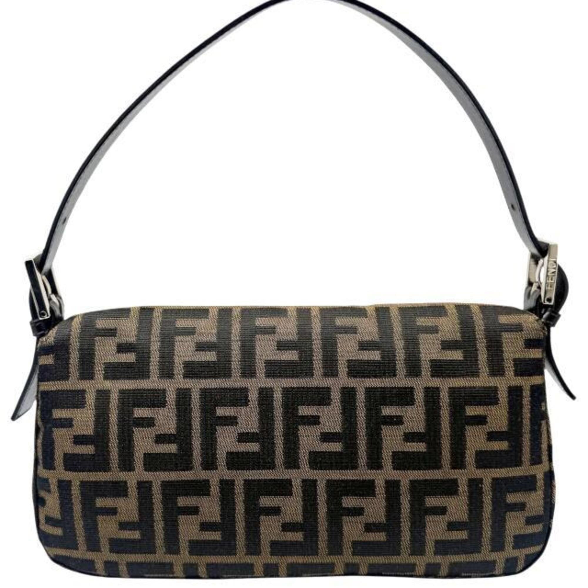 Fendi FENDI Zucca pattern Mamma Bucket canvas and leather brown handbag/pouch FF women's Size ONE SIZE - 2 Thumbnail