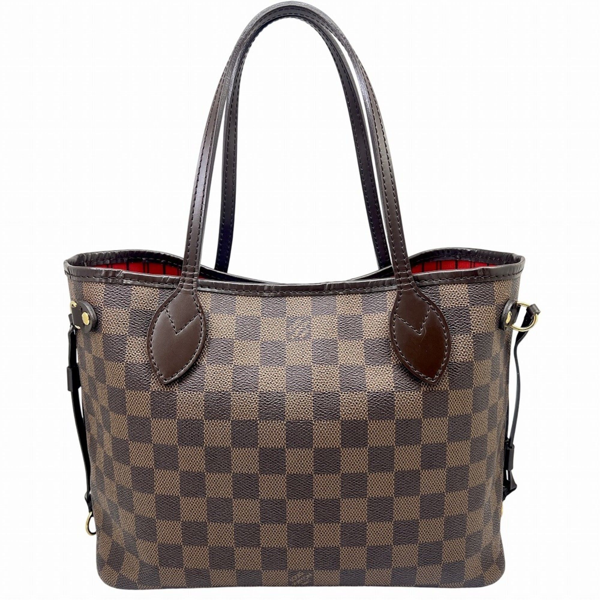 Louis Vuitton LOUIS VUITTON Damier Neverfull PM Brown N51109 VI1089 Tote Bag Shoulder Leather Women's Men's Size ONE SIZE - 3 Thumbnail