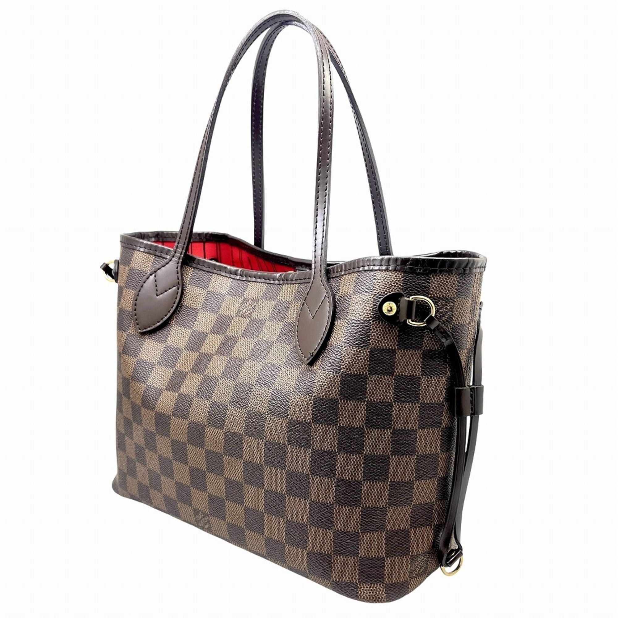Louis Vuitton LOUIS VUITTON Damier Neverfull PM Brown N51109 VI1089 Tote Bag Shoulder Leather Women's Men's Size ONE SIZE - 2 Thumbnail
