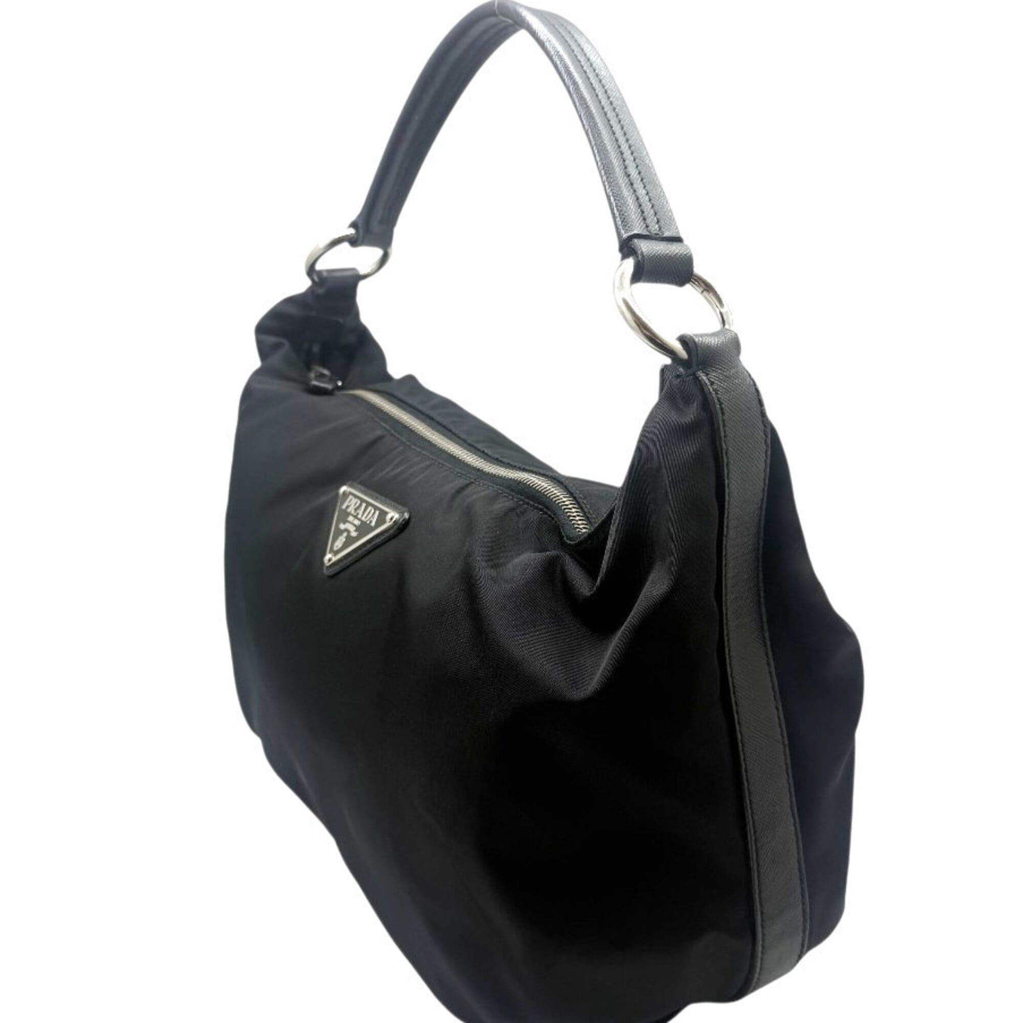 Prada Prada Nylon Black BR3332 Handbag for Women and Men Size ONE SIZE - 5 Thumbnail