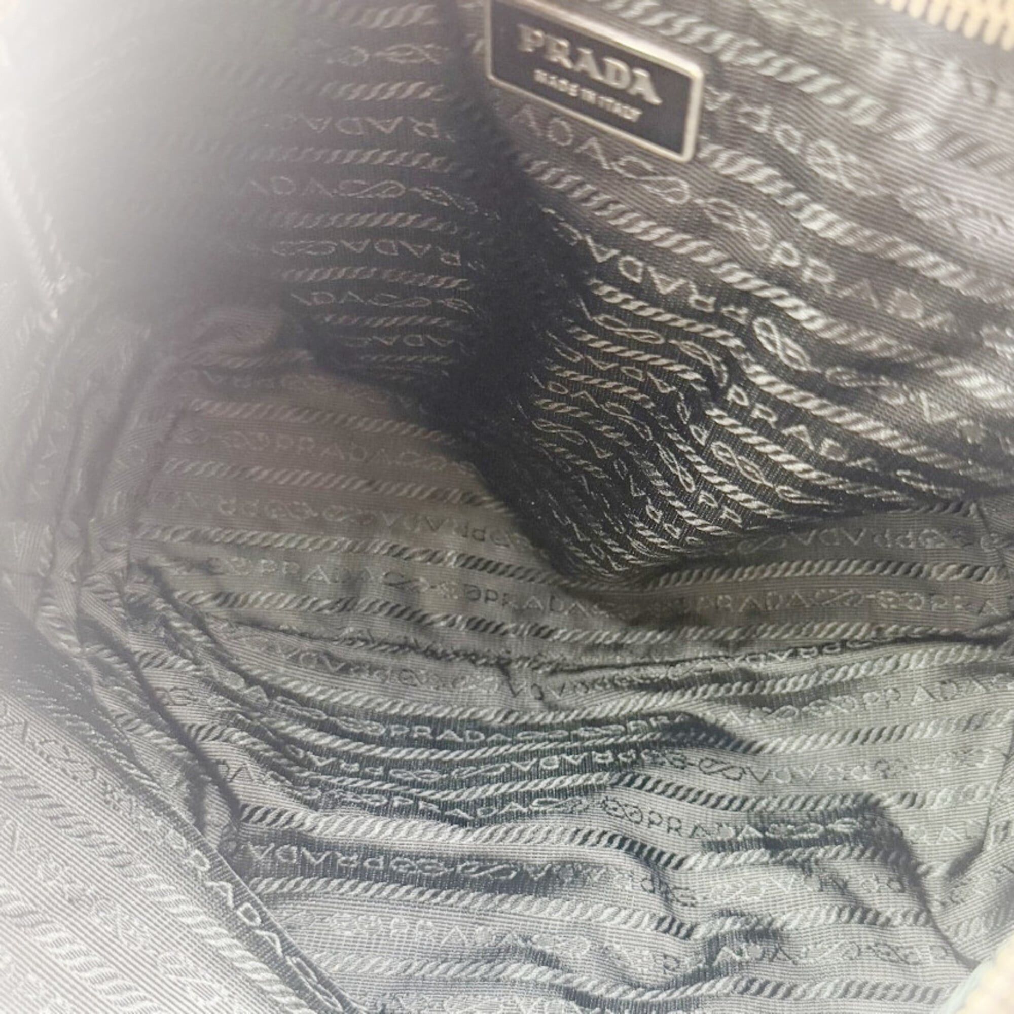 Prada Prada Nylon Black BR3332 Handbag for Women and Men Size ONE SIZE - 11 Thumbnail