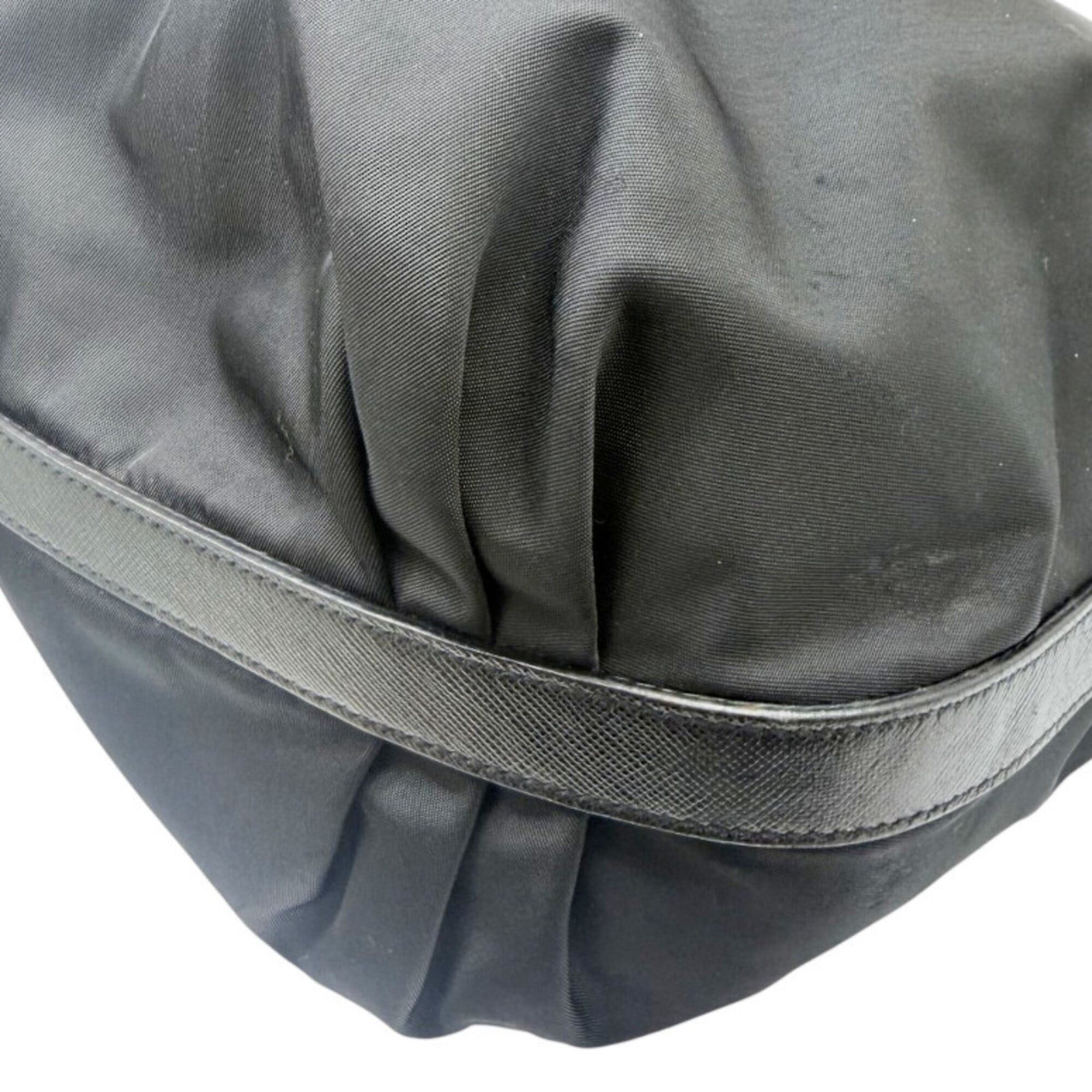 Prada Prada Nylon Black BR3332 Handbag for Women and Men Size ONE SIZE - 8 Thumbnail
