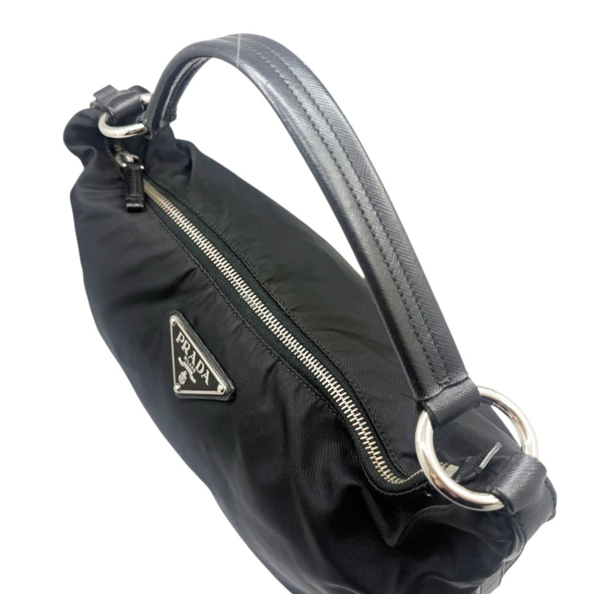 Prada Prada Nylon Black BR3332 Handbag for Women and Men Size ONE SIZE - 3 Thumbnail