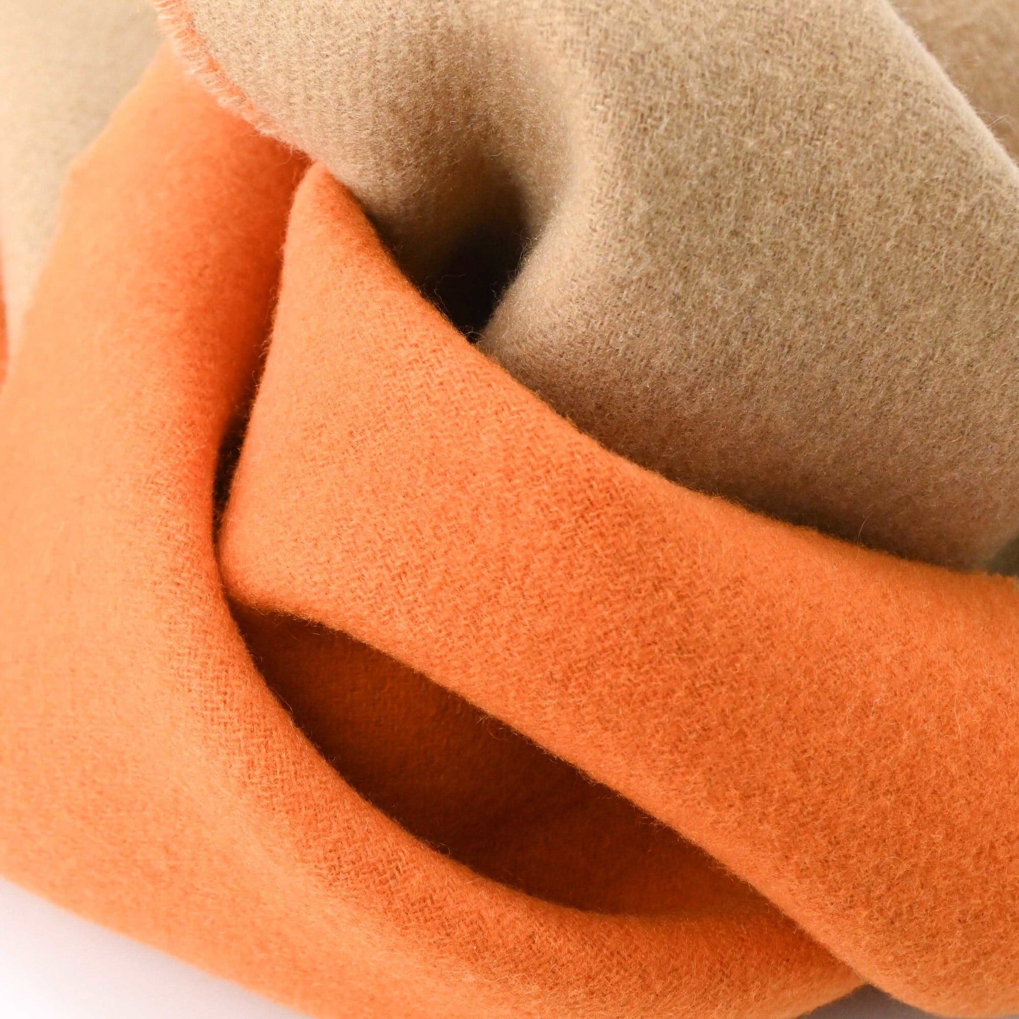 Hermes HERMES Casaque Chevron Stole/Scarf, Cashmere, Women's, Brown/Orange Bicolor Size ONE SIZE - 10 Thumbnail