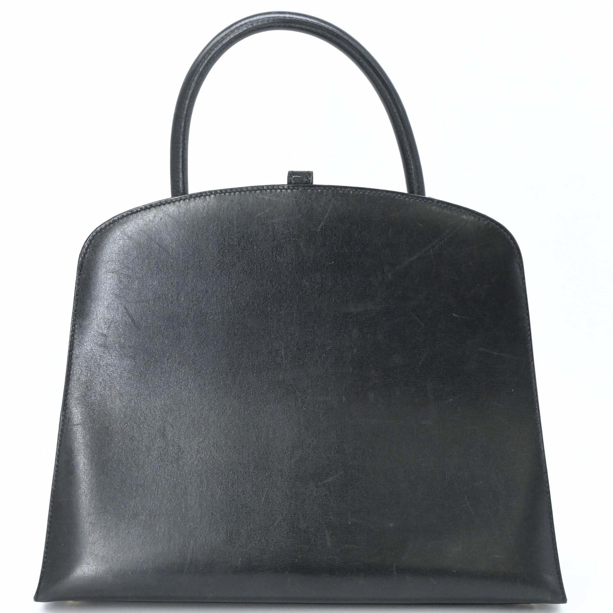 Hermes Hermes Dalvie MM Handbag Box Calf Leather Women's Black □E Stamp Size ONE SIZE - 3 Thumbnail