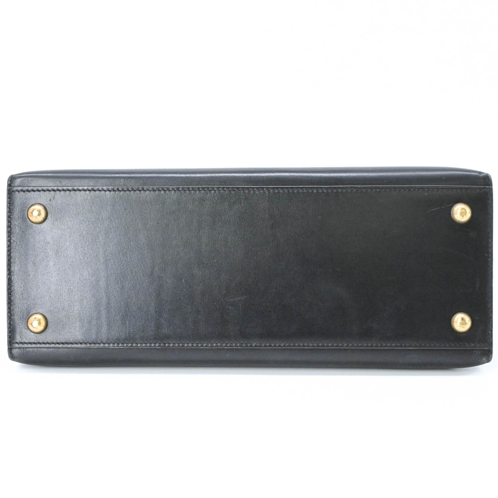 Hermes Hermes Dalvie MM Handbag Box Calf Leather Women's Black □E Stamp Size ONE SIZE - 6 Thumbnail