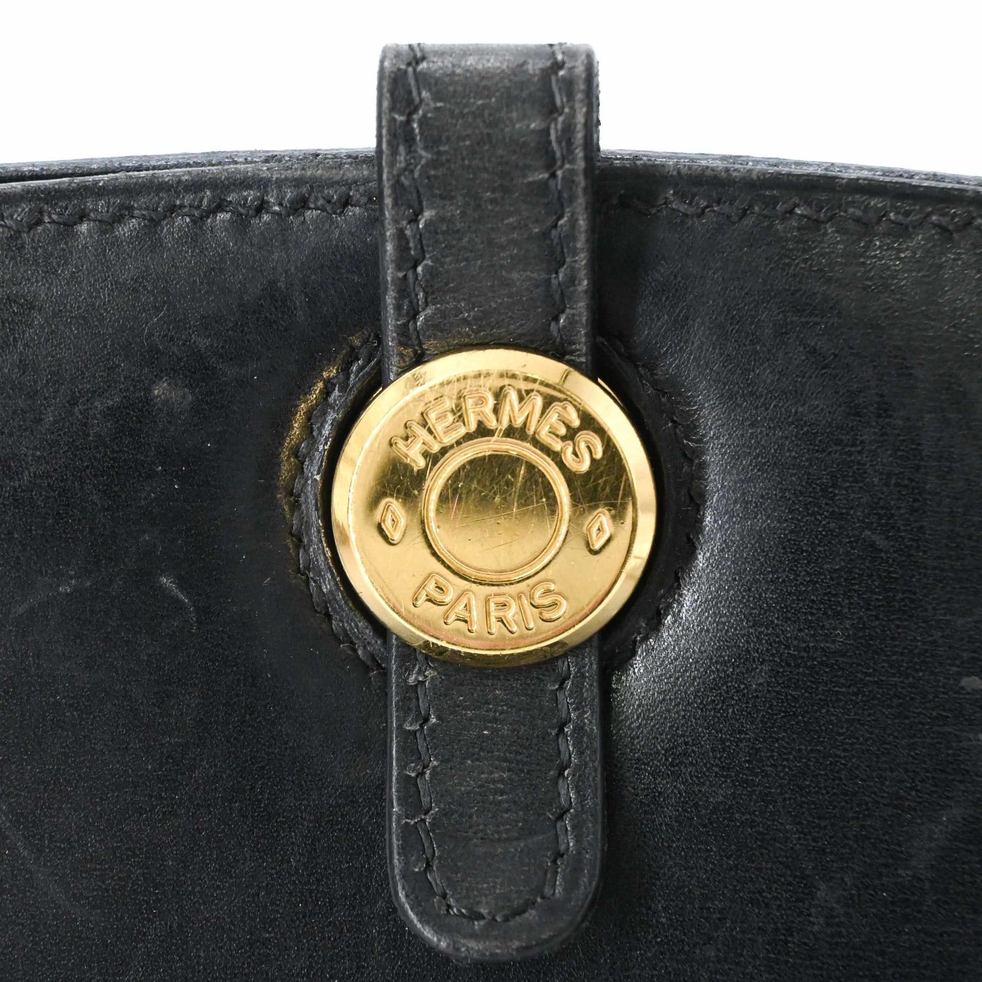 Hermes Hermes Dalvie MM Handbag Box Calf Leather Women's Black □E Stamp Size ONE SIZE - 9 Thumbnail