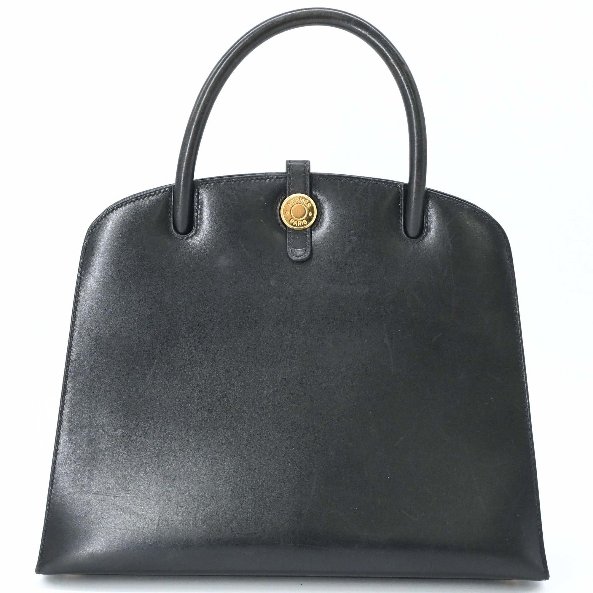 Hermes Hermes Dalvie MM Handbag Box Calf Leather Women's Black □E Stamp Size ONE SIZE - 2 Thumbnail