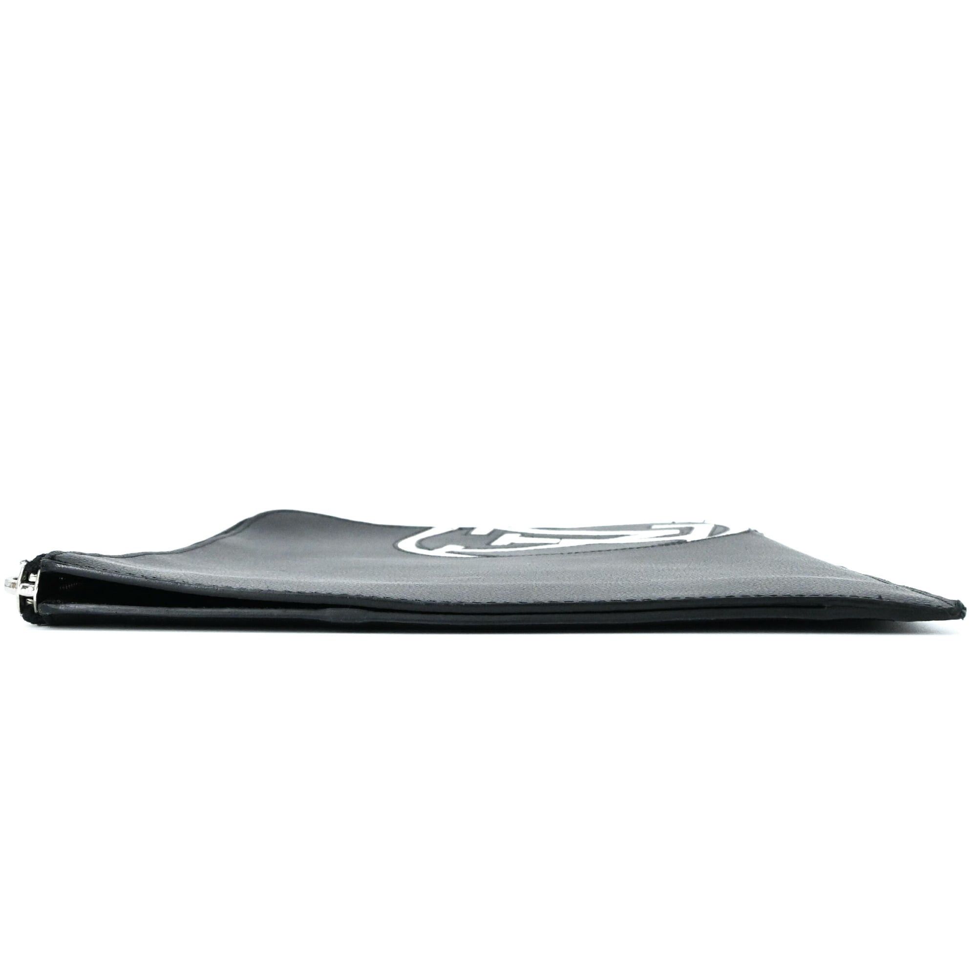Louis Vuitton LOUIS VUITTON Pochette Jour GM Taurillon Leather Clutch Bag LV Black M67747 Size ONE SIZE - 4 Thumbnail