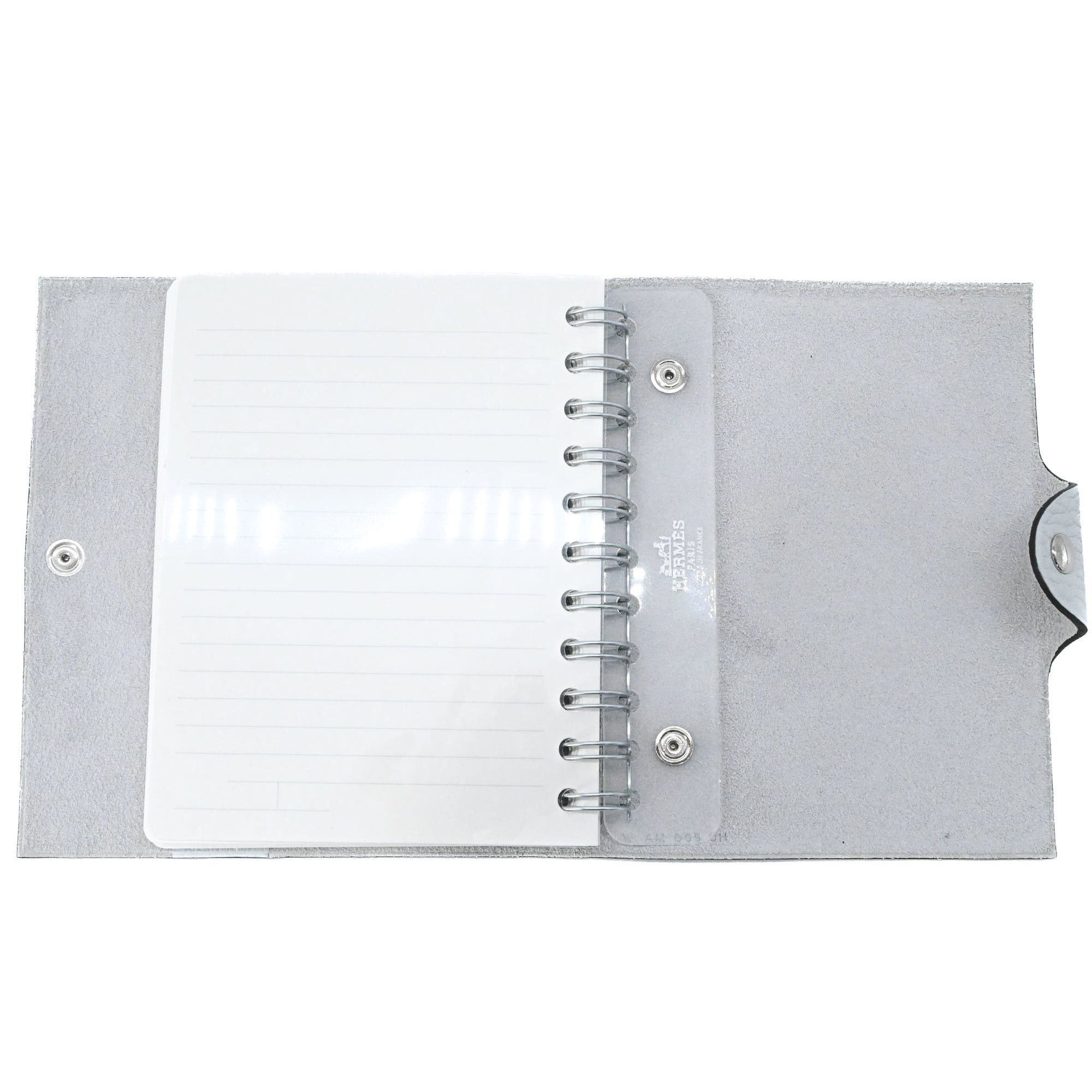 Hermes HERMES Ulysses PM Notebook Cover, Taurillon Clemence Leather, Pale Blue Size ONE SIZE - 7 Thumbnail