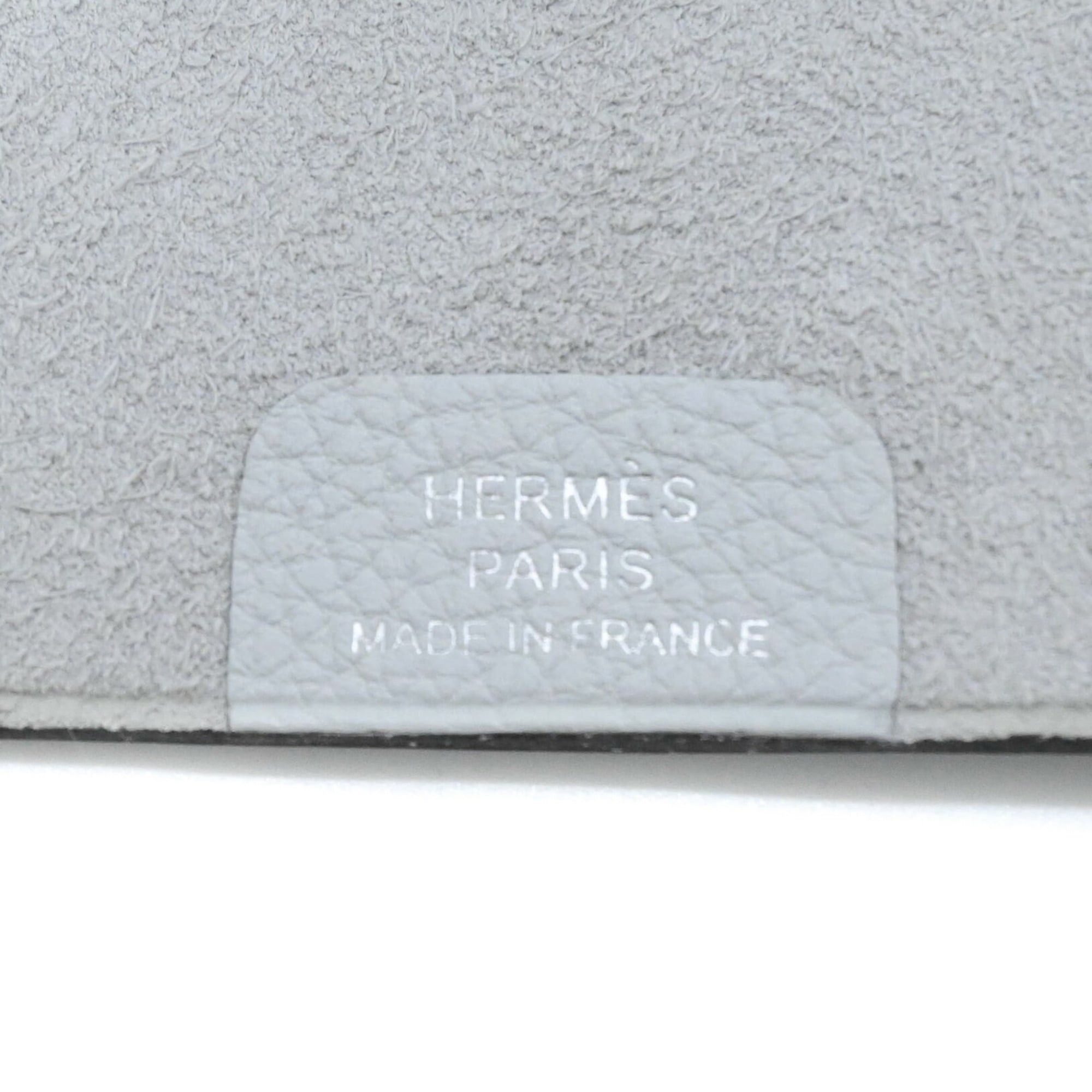 Hermes HERMES Ulysses PM Notebook Cover, Taurillon Clemence Leather, Pale Blue Size ONE SIZE - 9 Thumbnail