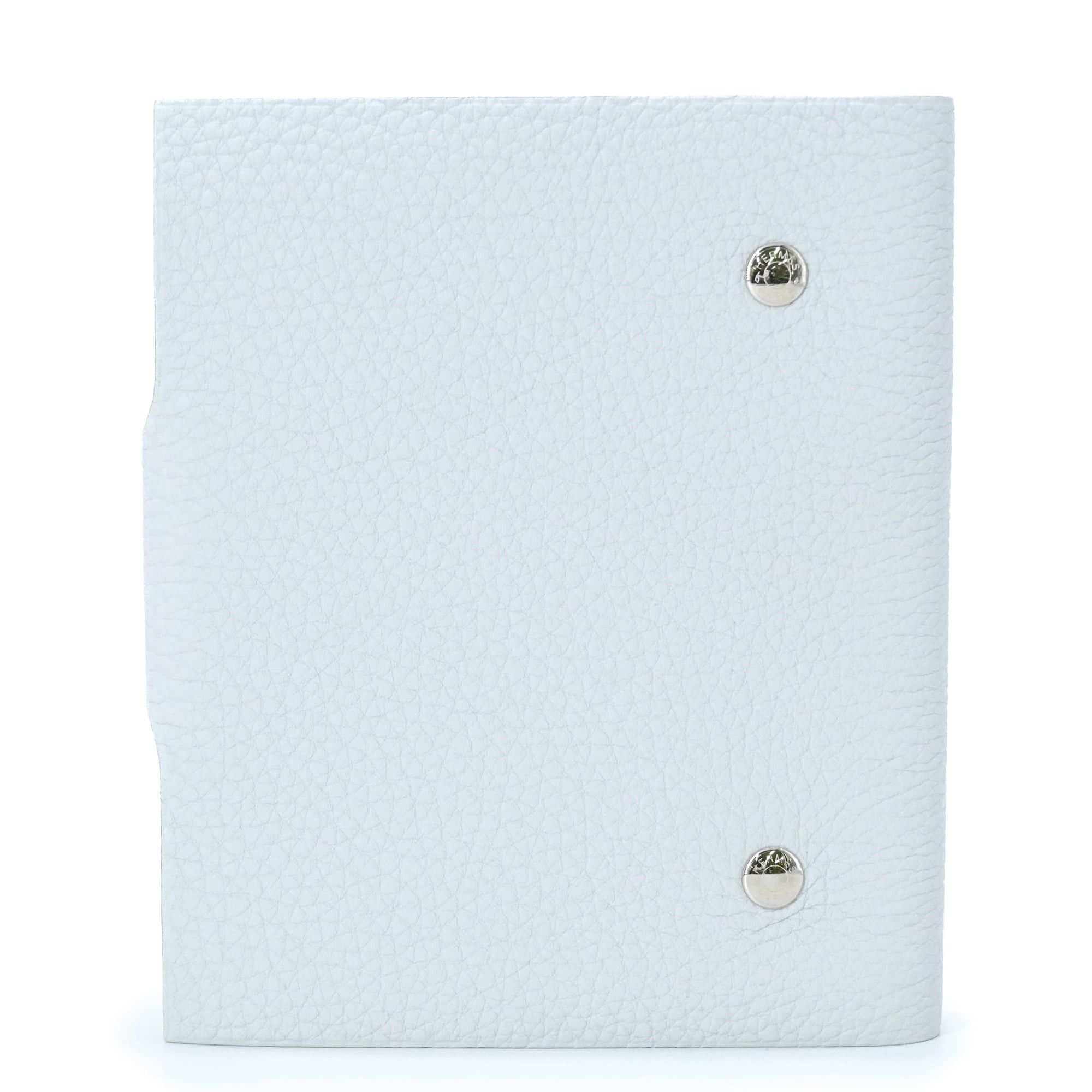 Hermes HERMES Ulysses PM Notebook Cover, Taurillon Clemence Leather, Pale Blue Size ONE SIZE - 3 Thumbnail