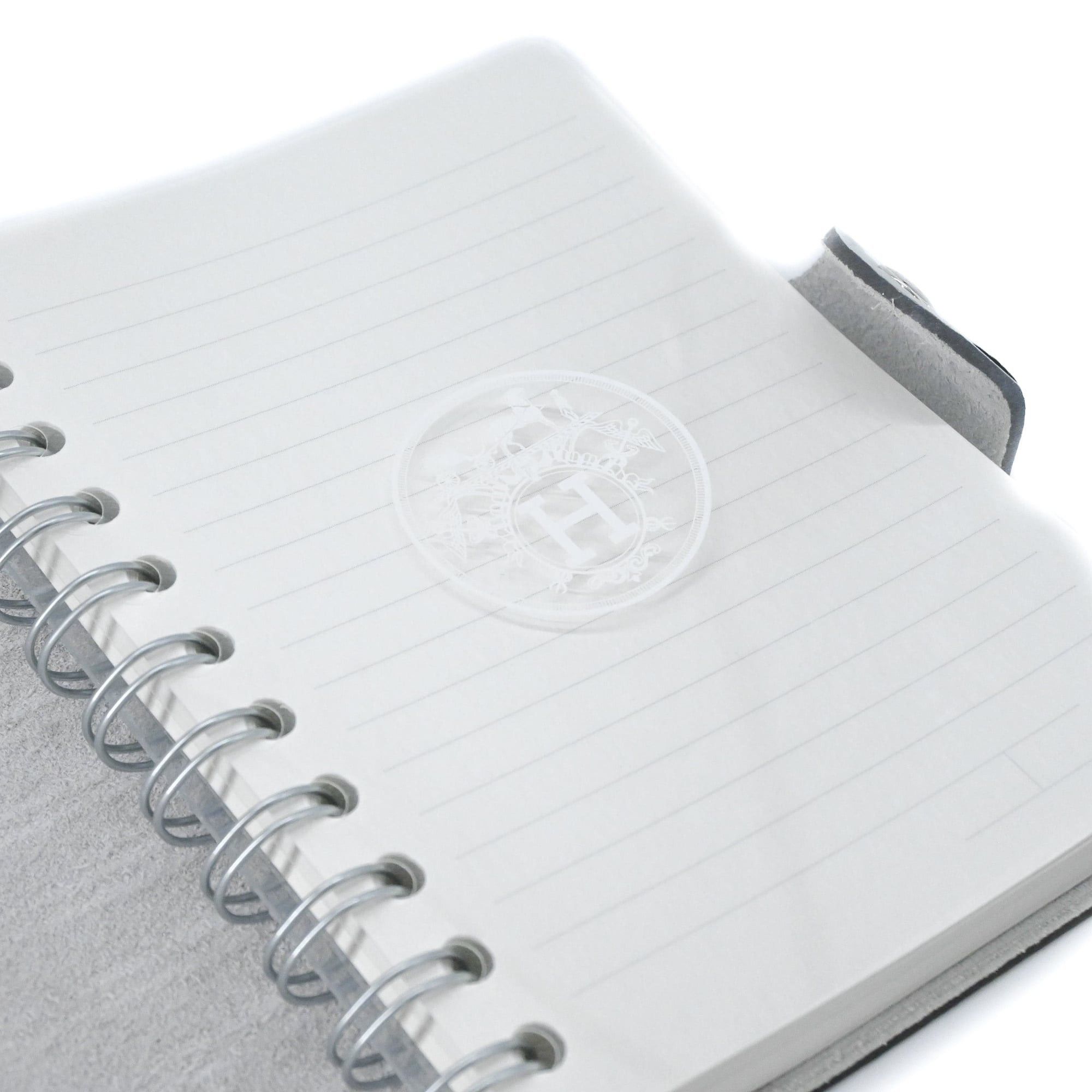 Hermes HERMES Ulysses PM Notebook Cover, Taurillon Clemence Leather, Pale Blue Size ONE SIZE - 10 Thumbnail