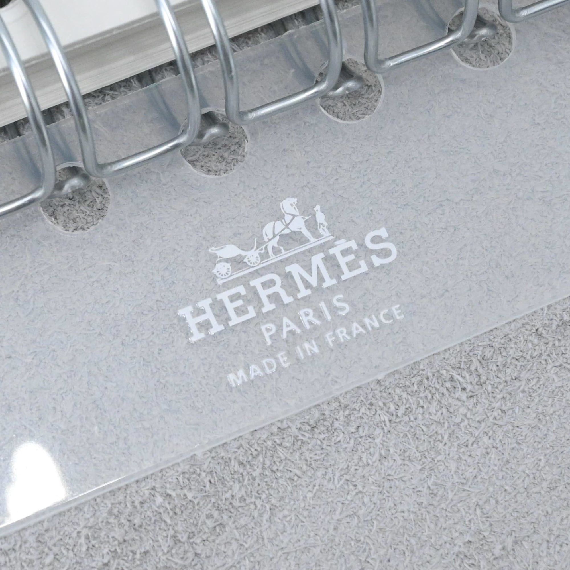 Hermes HERMES Ulysses PM Notebook Cover, Taurillon Clemence Leather, Pale Blue Size ONE SIZE - 8 Thumbnail