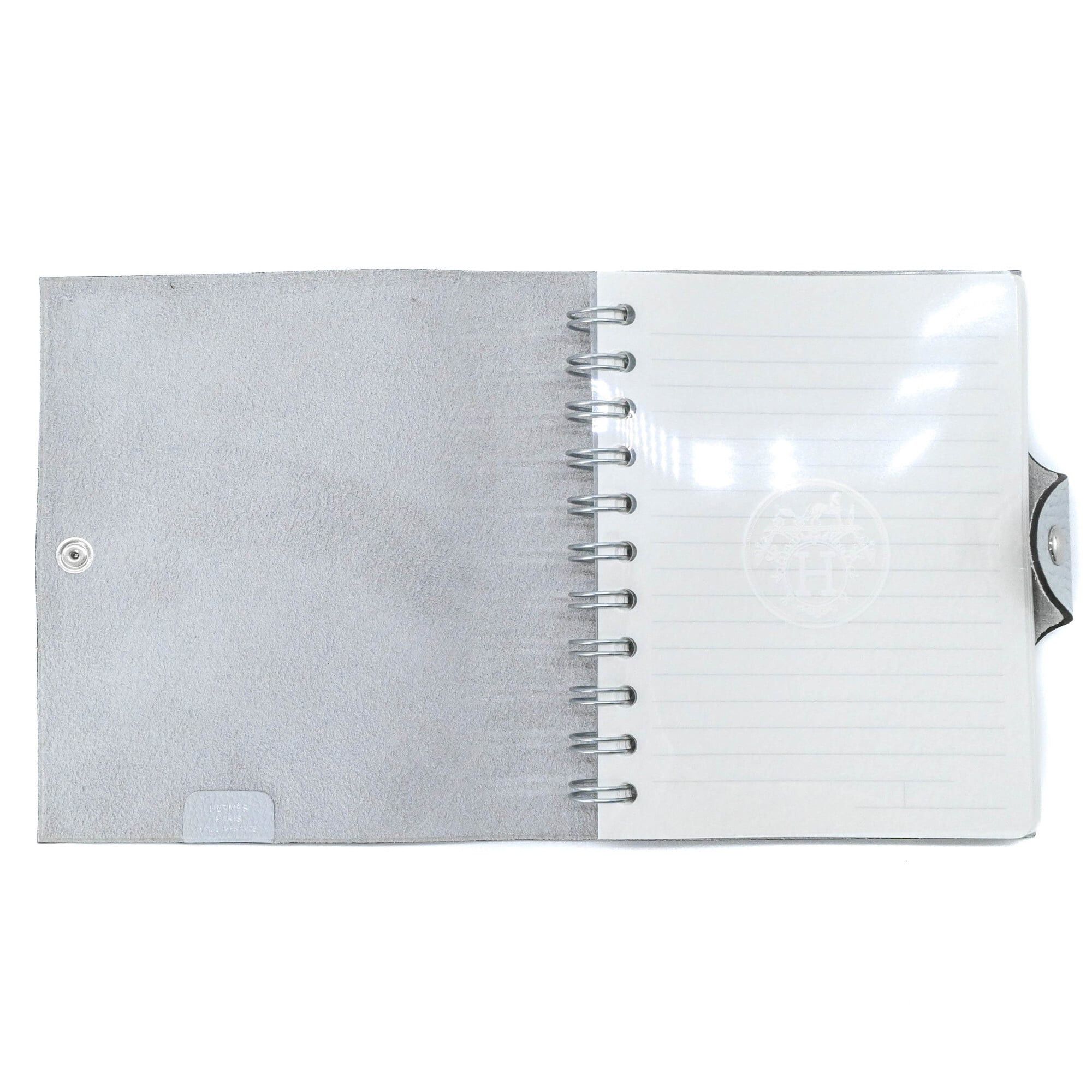 Hermes HERMES Ulysses PM Notebook Cover, Taurillon Clemence Leather, Pale Blue Size ONE SIZE - 6 Thumbnail