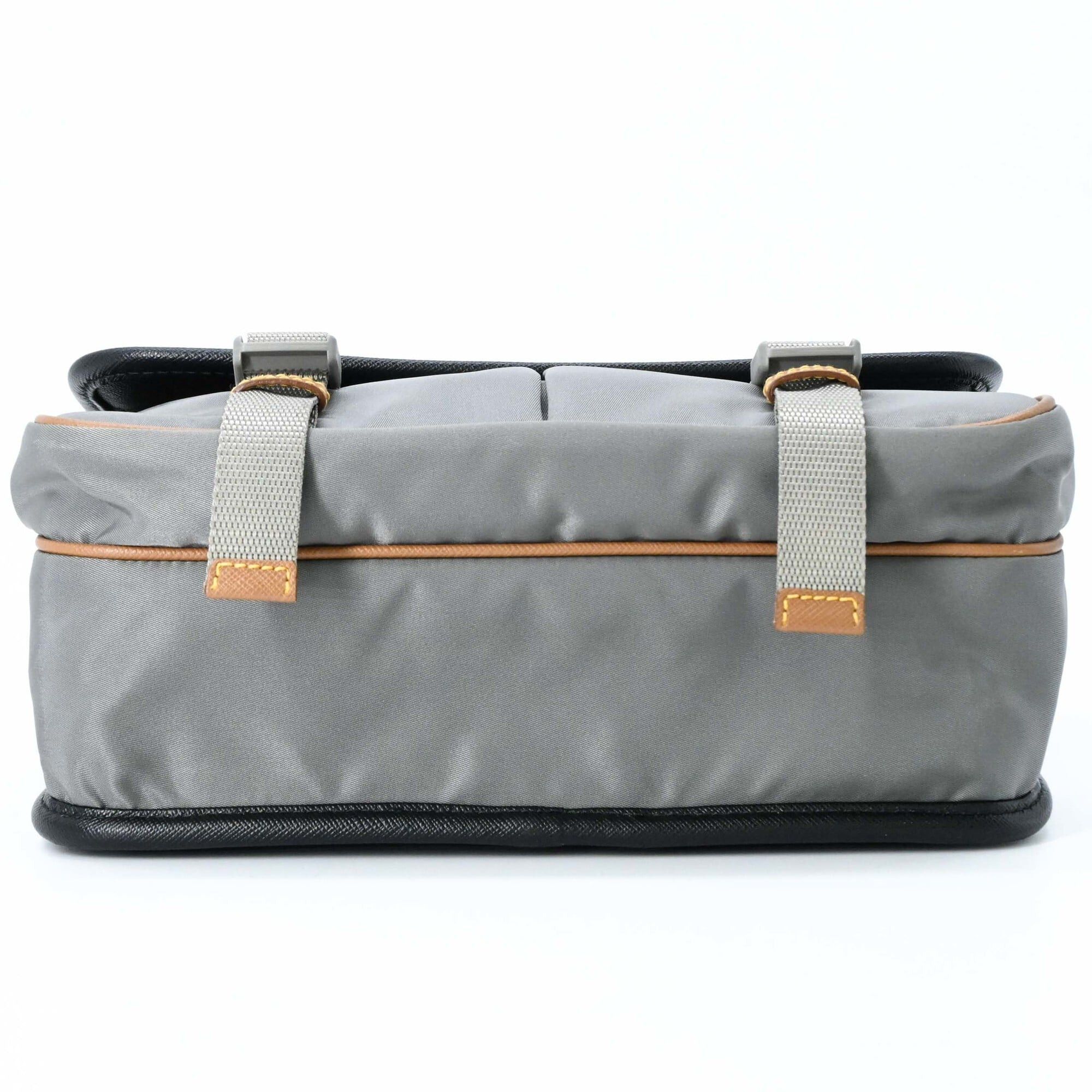 Prada PRADA Tessuto Re-Nylon Triangle Shoulder Bag, Black, Gray, Brown, 2VD769 Size ONE SIZE - 6 Thumbnail