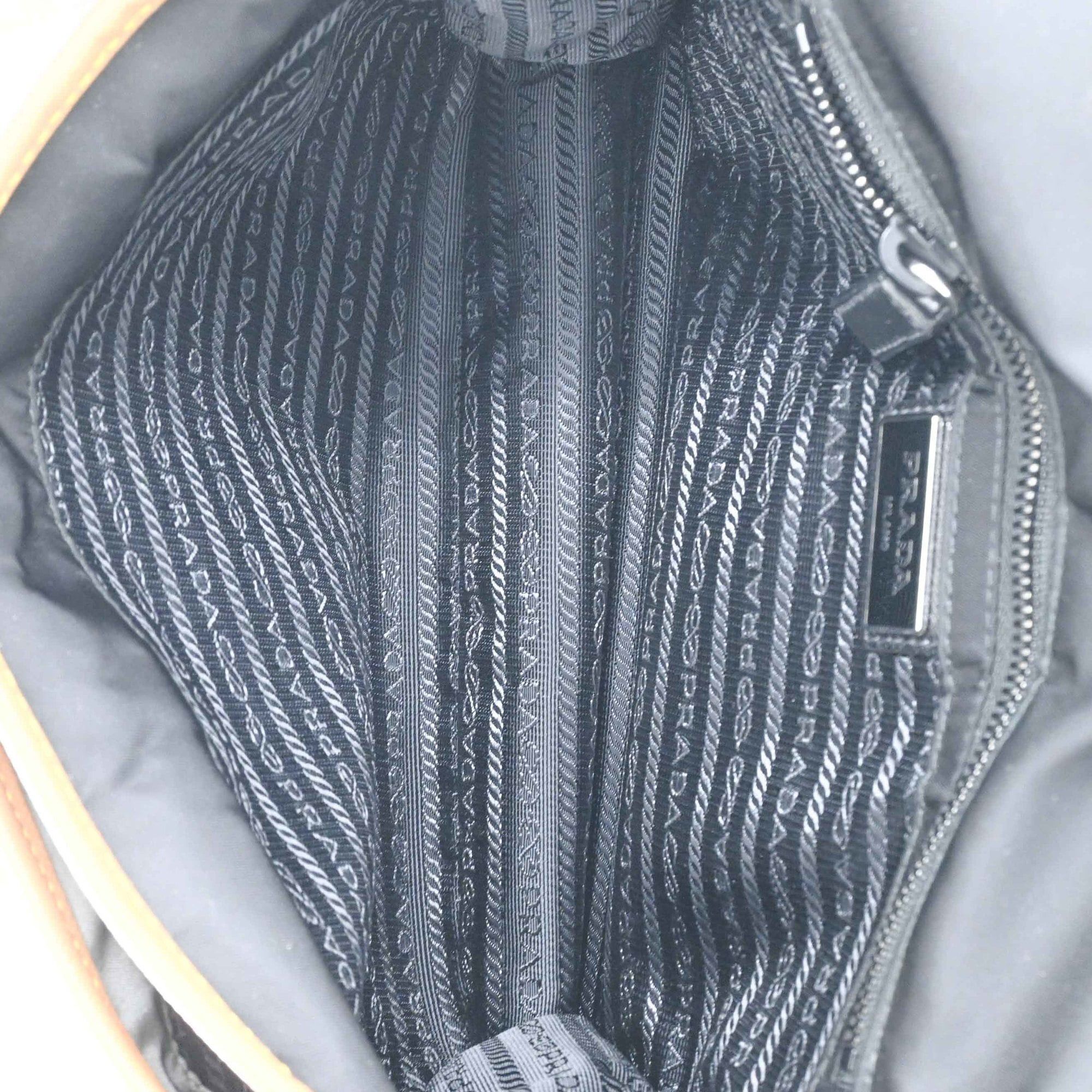 Prada PRADA Tessuto Re-Nylon Triangle Shoulder Bag, Black, Gray, Brown, 2VD769 Size ONE SIZE - 8 Thumbnail