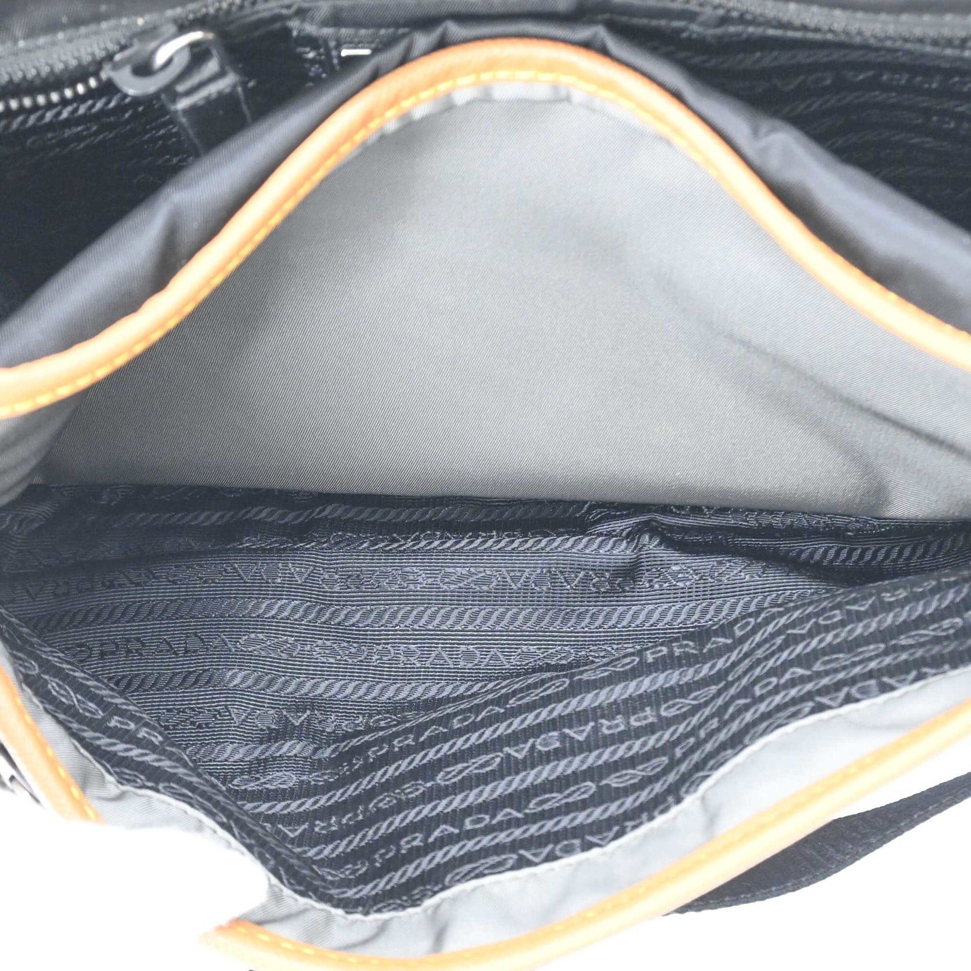 Prada PRADA Tessuto Re-Nylon Triangle Shoulder Bag, Black, Gray, Brown, 2VD769 Size ONE SIZE - 9 Thumbnail