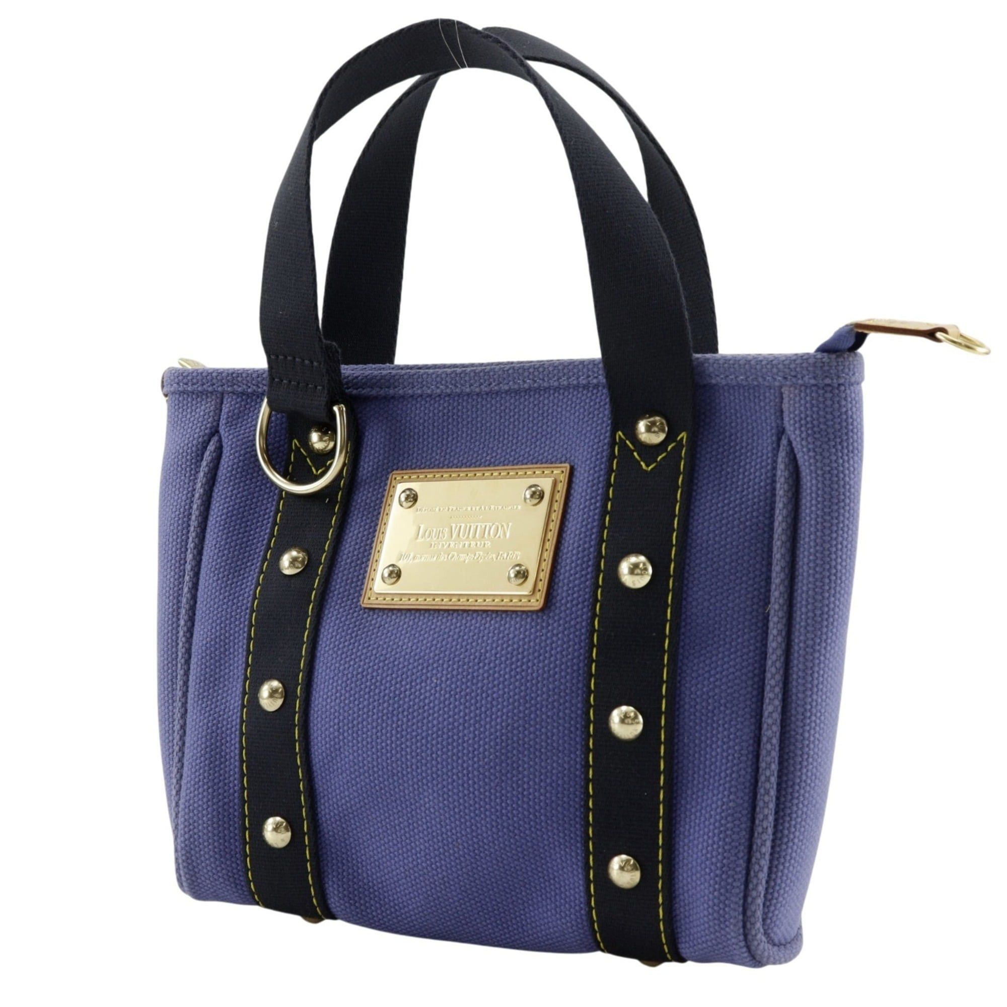 Louis Vuitton Louis Vuitton Cabas PM handbag, Antigua line, M40090 canvas, 2005 model, purple, FL1025, Hippo PM, unisex. Size ONE SIZE - 2 Thumbnail
