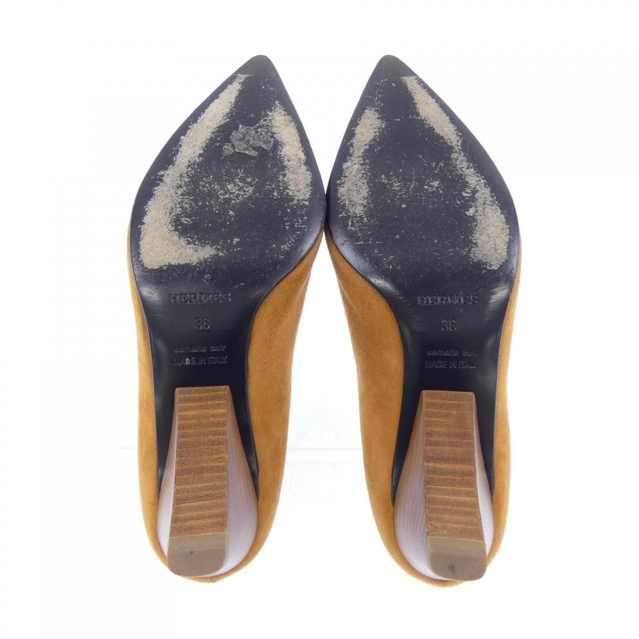 Hermes Hermes Hermes FINE55 Leather Pumps Leather Shoes DUTY FREE for USA Size ONE SIZE - 4 Thumbnail
