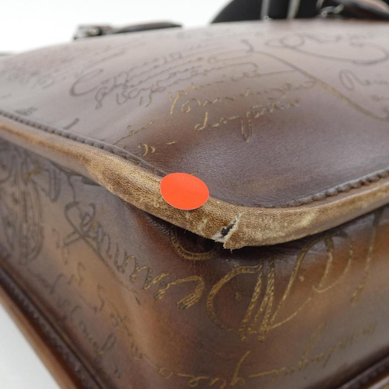 Berluti Berluti Berluti Un Jour Small Scritto Leather Briefcase Leather Business Bag DUTY FREE for USA Size ONE SIZE - 7 Thumbnail