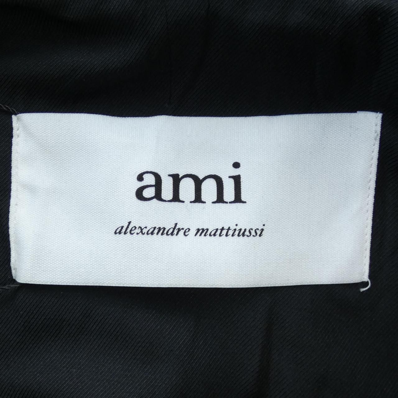 AMI Ami AMI Leather Jacket Leather Outerwear FJK213 DUTY FREE for USA Size ONE SIZE - 4 Thumbnail