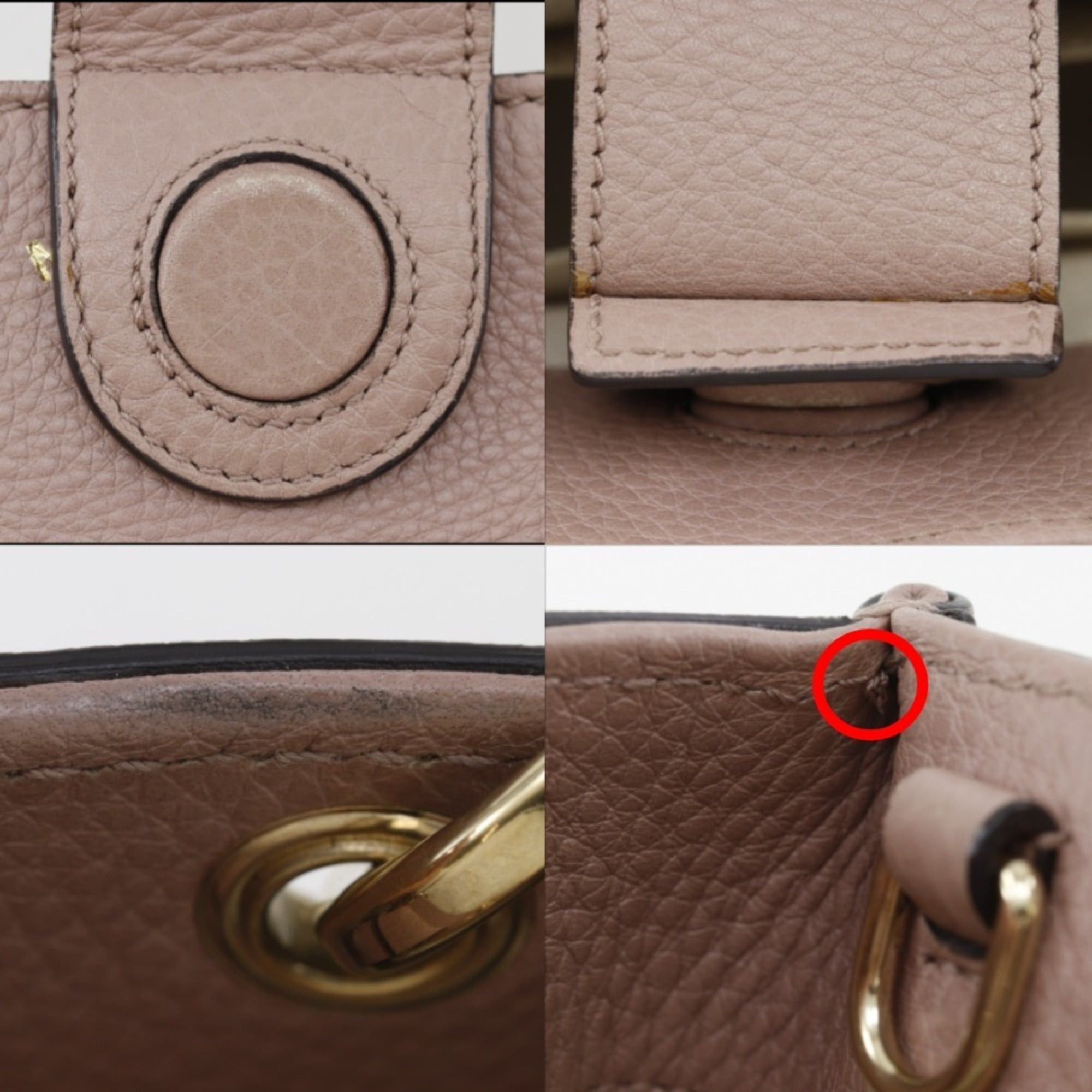 Gucci Gucci Bamboo Mini Shopper Handbag/Shoulder Bag (368823) - Calfskin, Pink Women's Size ONE SIZE - 10 Thumbnail
